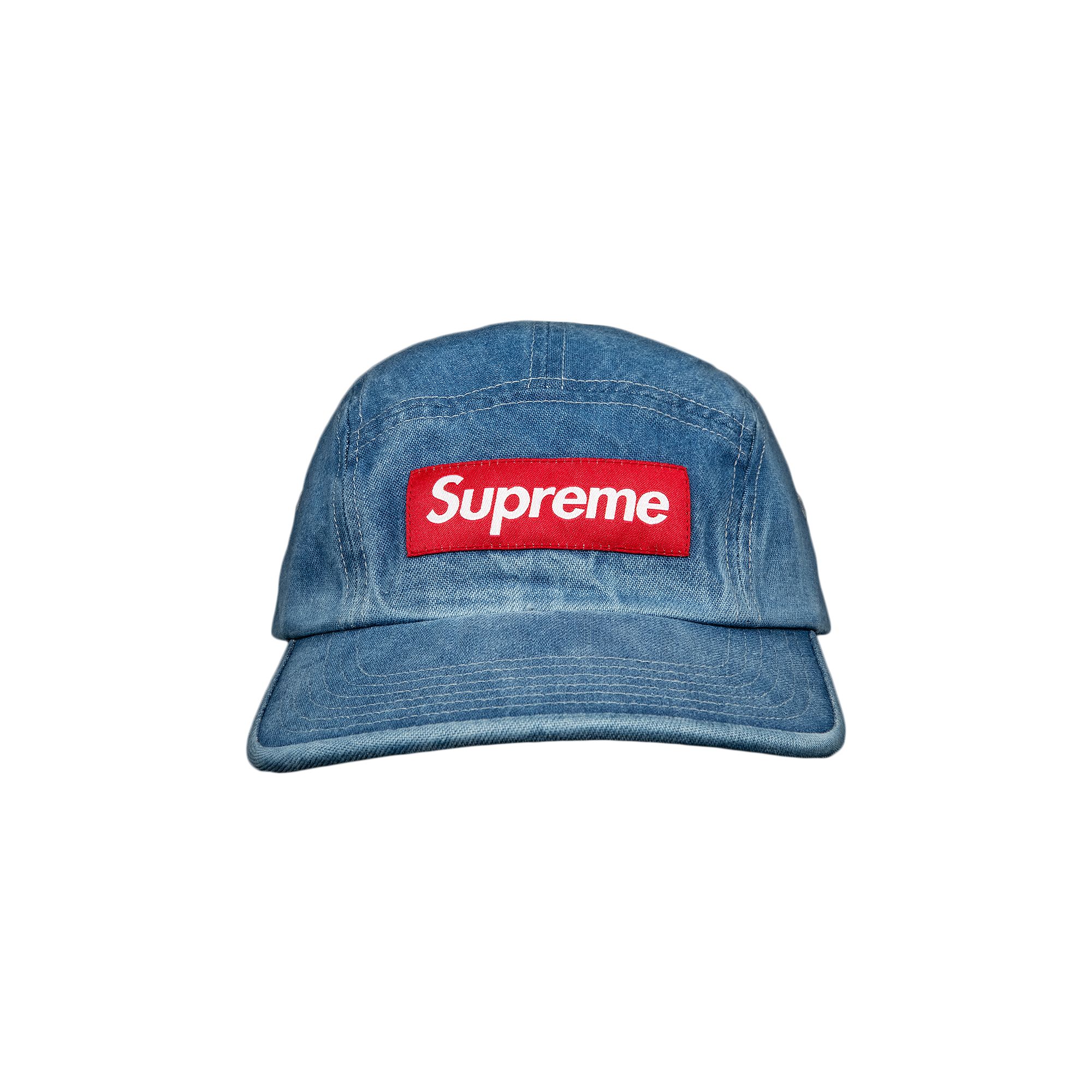 Supreme Washed Chino Twill Camp Cap 'Denim' | Blue | Men's Size Onesize