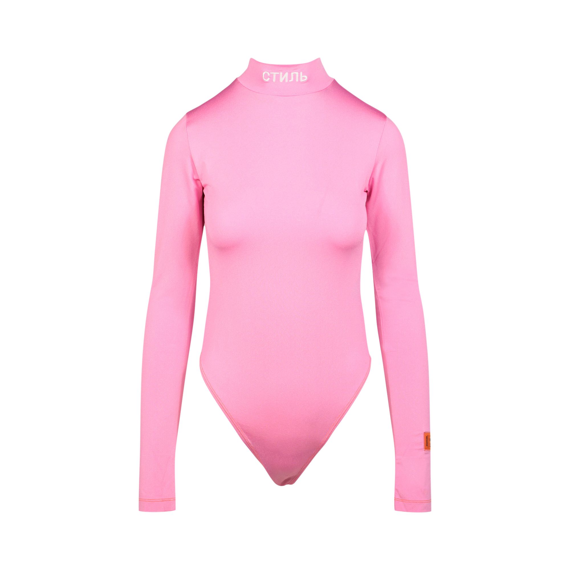 Pre-owned Heron Preston Logo Bodysuit 'pink' | Women's Size S