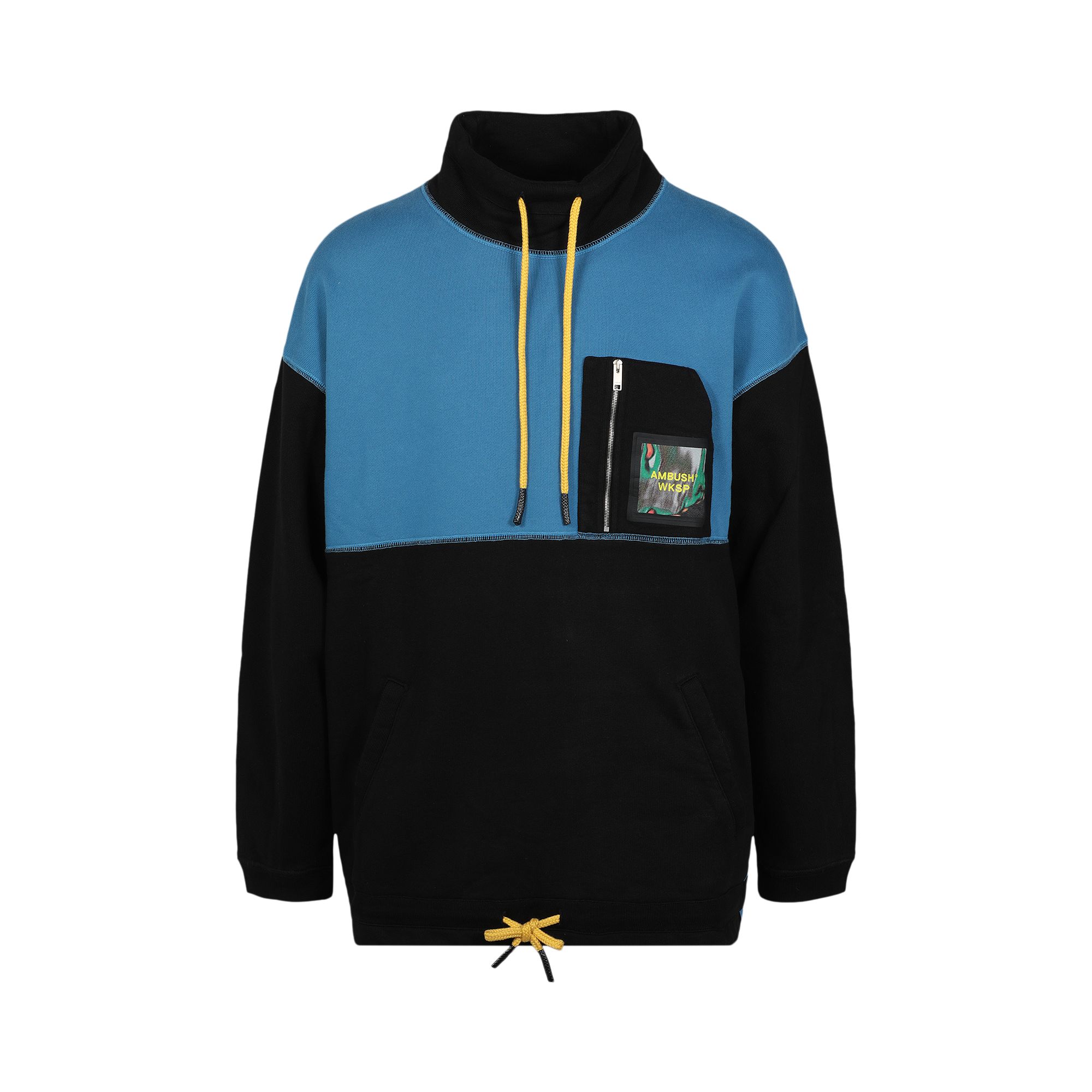 Pre-owned Ambush Two Tone Logo Patch Sweatshirt 'black/multicolor' | Men's Size M