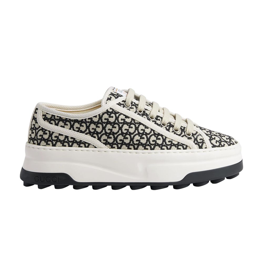 Pre-owned Gucci Wmns Gg Sneaker 'ivory Black' In Cream