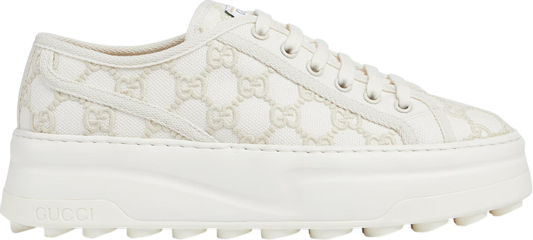 Gucci Wmns Tennis 1977 Low 'Off White GG Embroideries'