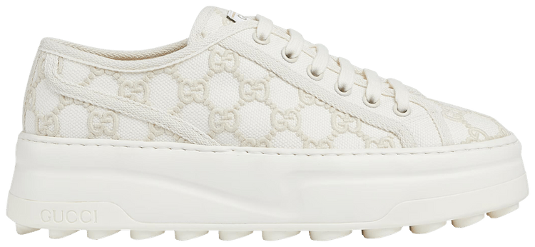 Gucci Wmns Tennis 1977 Low 'Off White GG Embroideries'