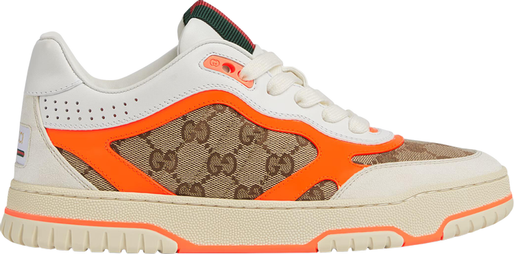 Gucci Wmns Re-Web Sneaker 'GG Canvas - Beige Orange'