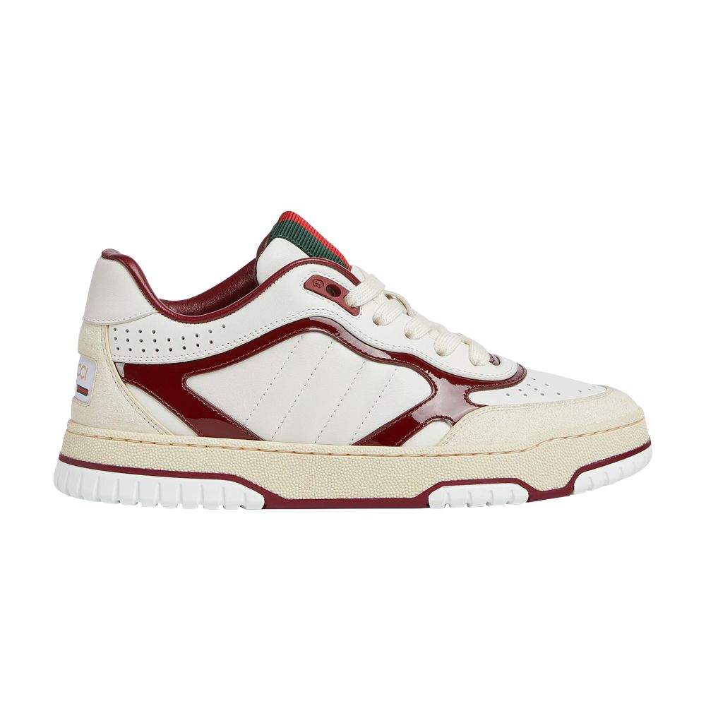 Pre-owned Gucci Wmns Re-web Sneaker 'white Rosso Ancora'