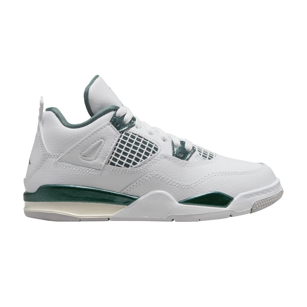 Pre-owned Air Jordan 4 Retro Ps 'oxidized Green' | White | Kid's Size 12.5
