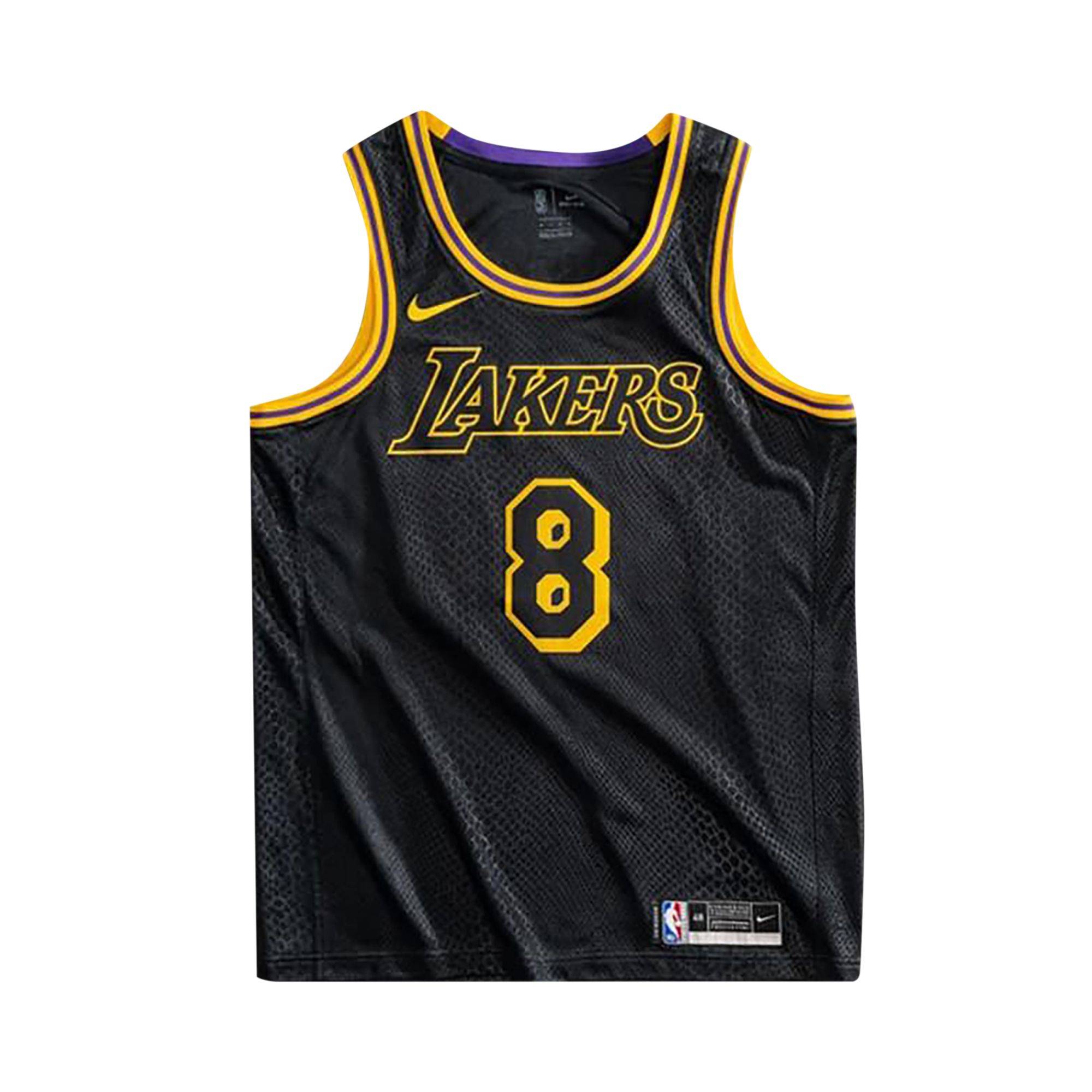 Nike Kobe Mamba Mentality Big Kids Los Angeles Lakers City Edition Swingman Jersey 'Black' | Kid's Size L