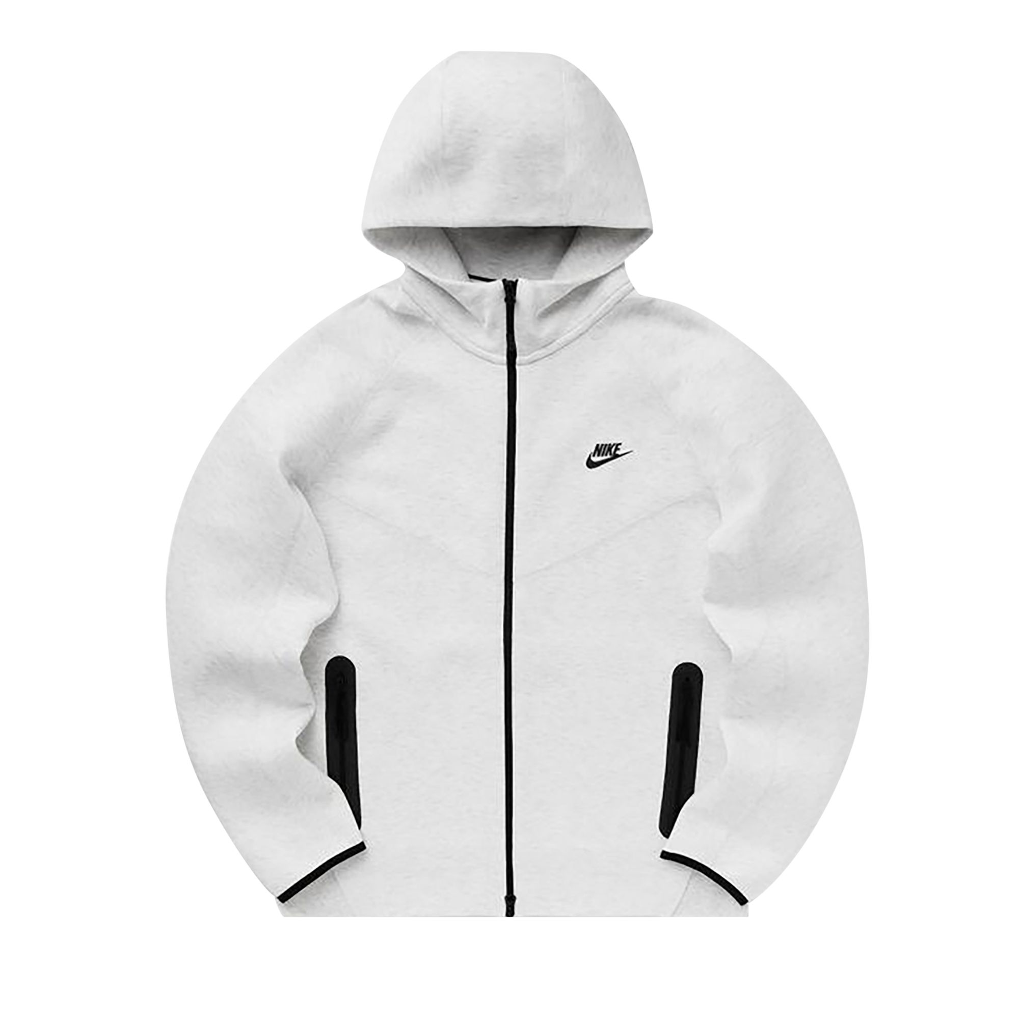 Nike Sportswear Tech Fleece Windrunner Full Zip Hoodie 'Birch Heather/Black' | Grey | Men's Size XL