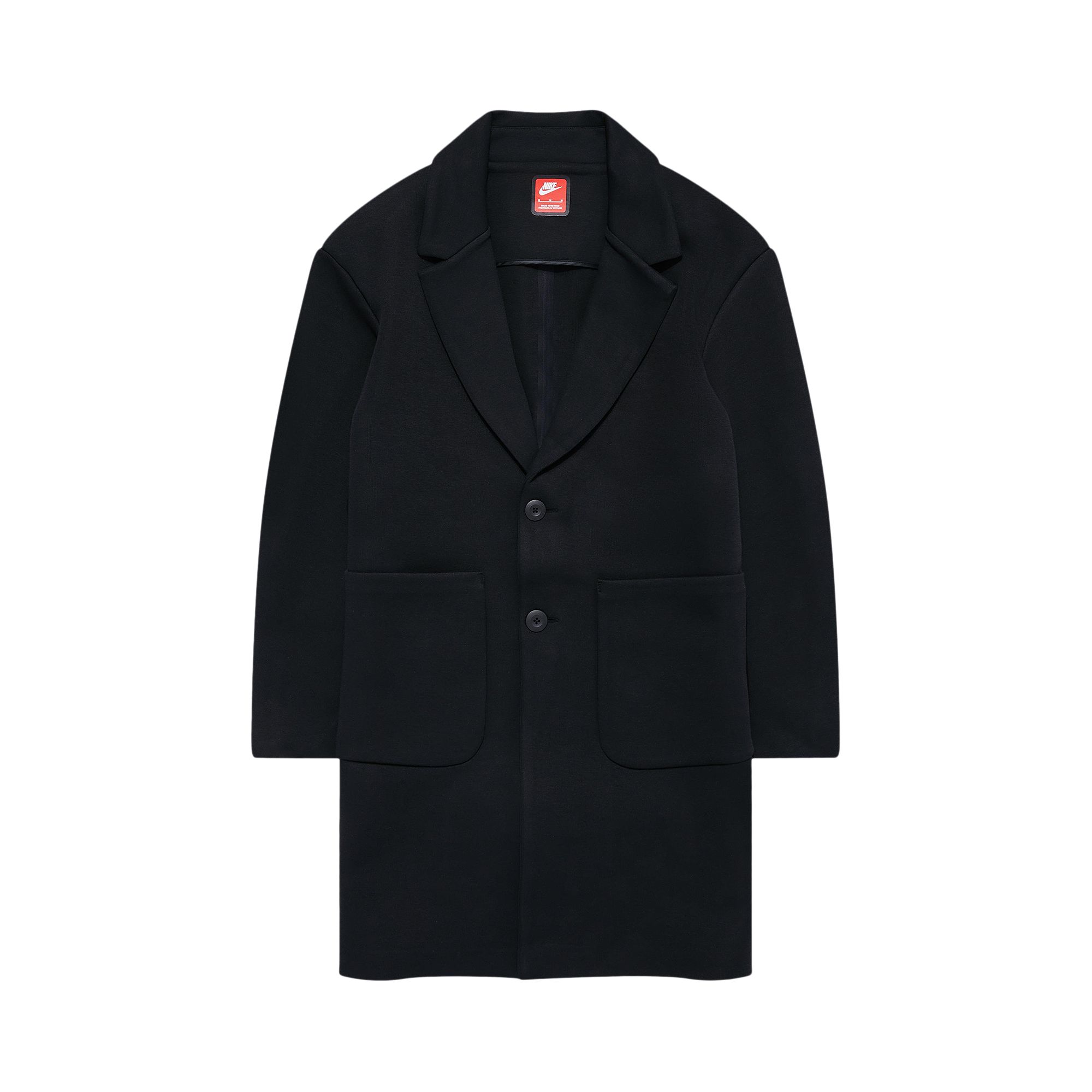 Pre-owned Nike Sportswear Tech Fleece Reimagined Loose Fit Trench Coat 'black/black' | Men's Size S