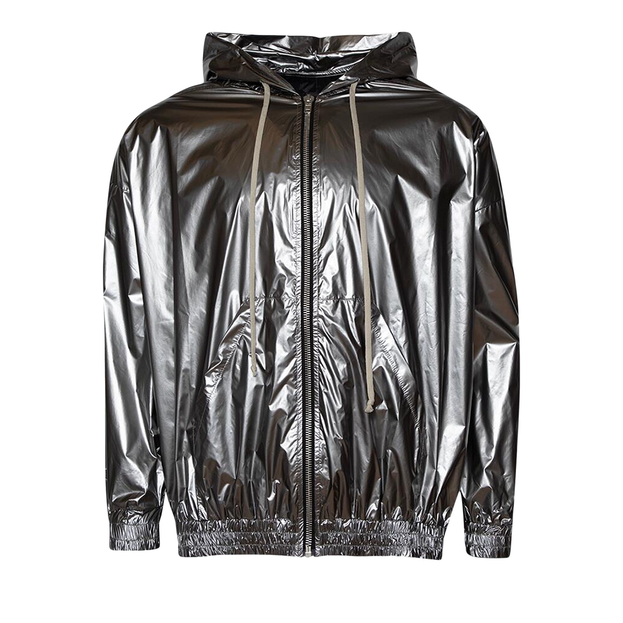 Pre-owned Rick Owens Jumbo Jason's Hoodie 'silver' | Men's Size M