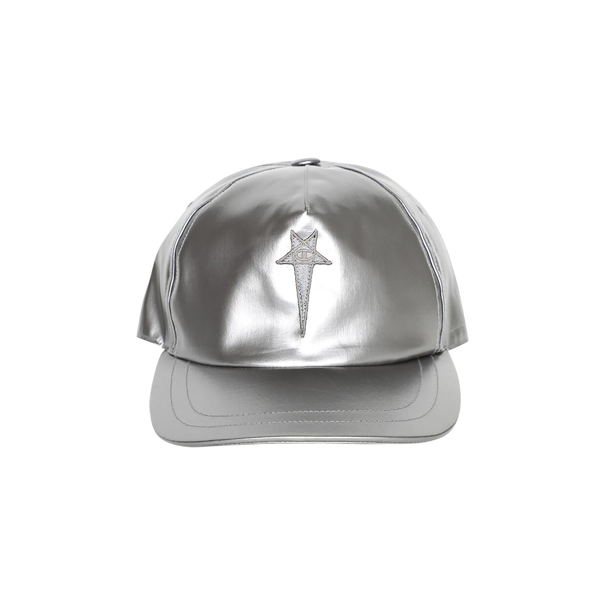 Pre-owned Rick Owens Baseball Cap 'silver'