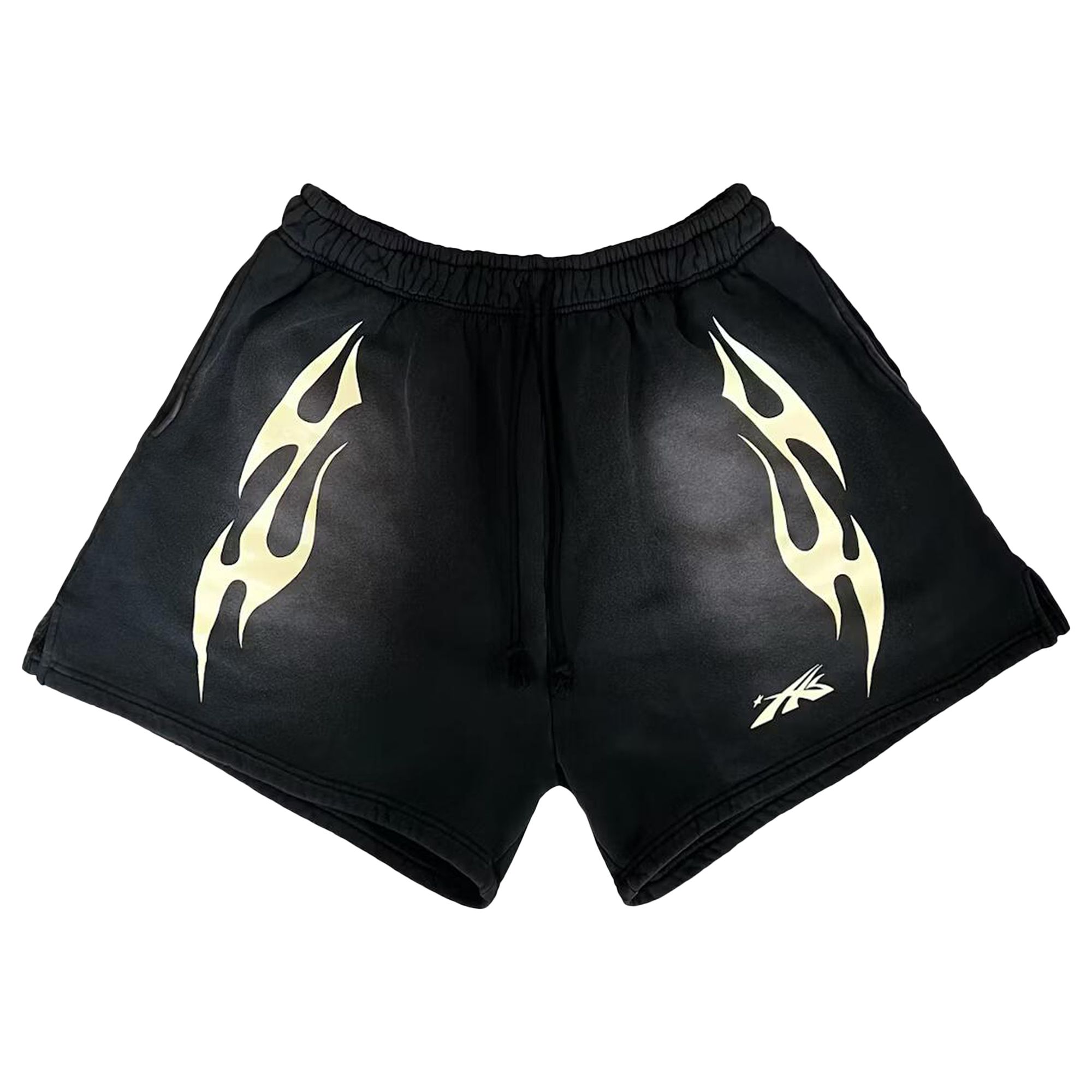 Pre-owned Hellstar Sports Flame Shorts 'black'