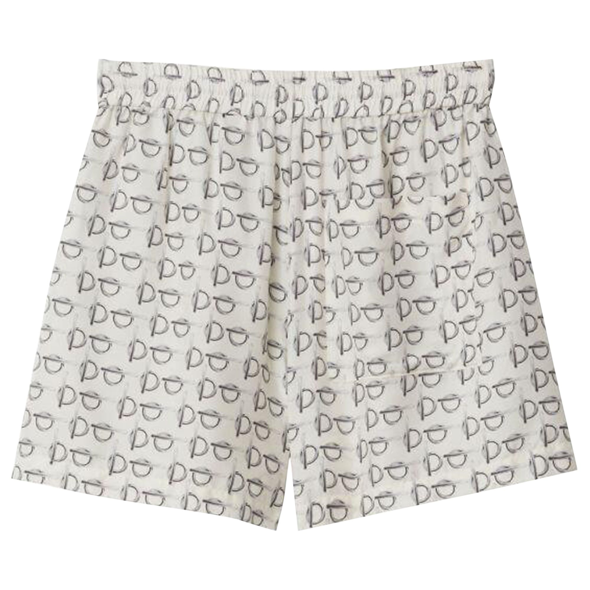 Pre-owned Burberry Boxer Shorts 'silver/white' | Women's Size 6