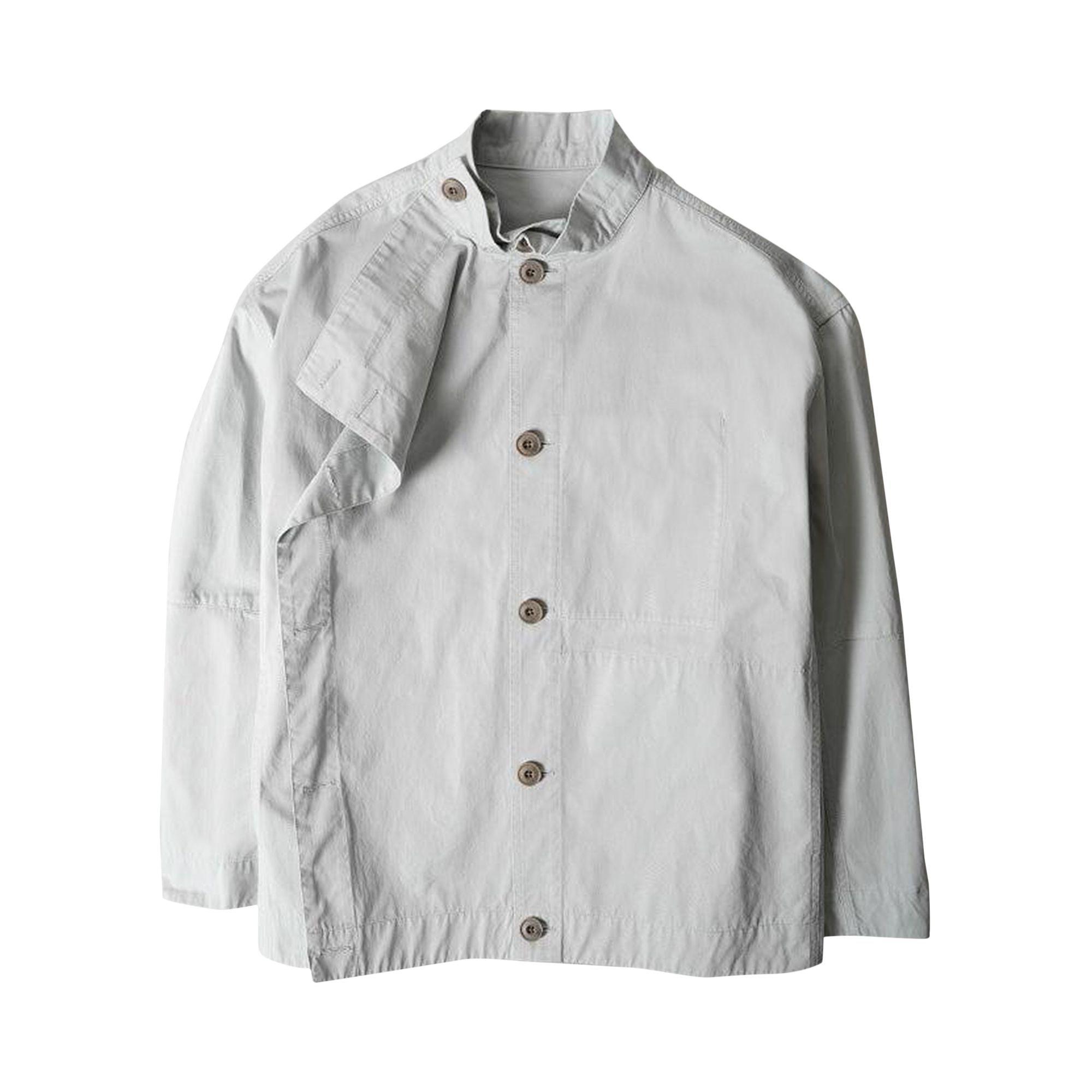 Pre-owned Lemaire Asymmetrical Blouson 'cold Dye Cloud Grey' | Women's Size 40