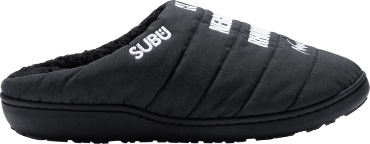 NANGA x SUBU x Neighborhood Takibi Quilted Slipper Black White