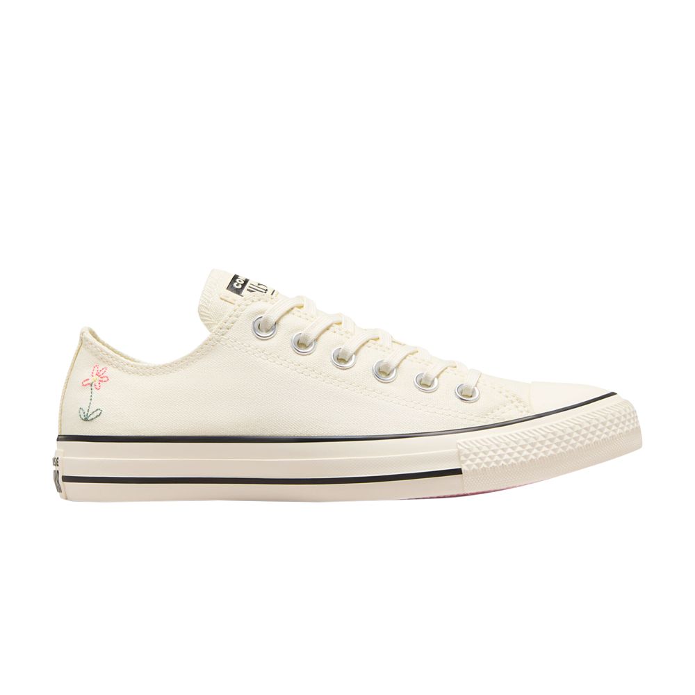 Pre-owned Converse Wmns Chuck Taylor All Star Low 'embroidered Little Flowers' | Cream | Women's Size 5