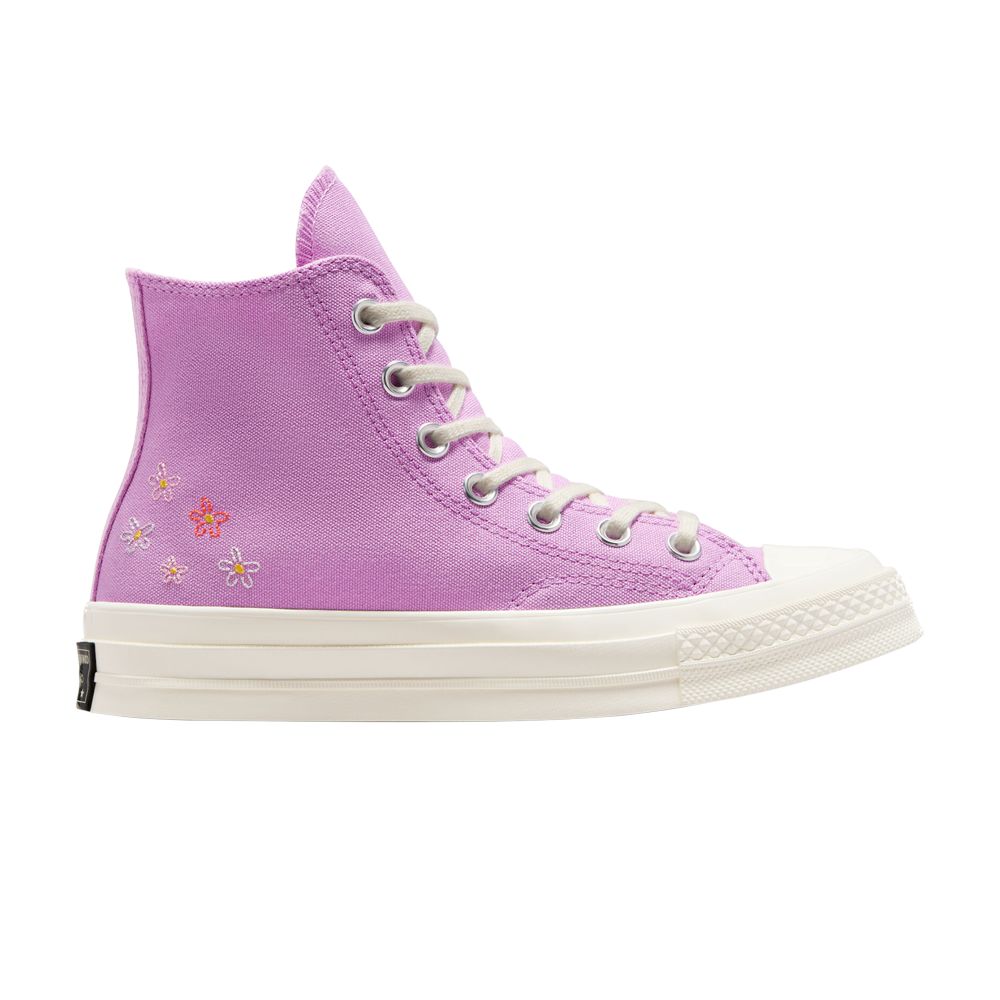 Pre-owned Converse Wmns Chuck 70 High 'little Flowers' In Purple