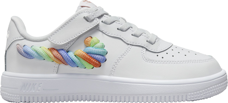 Force 1 Low LV8 EasyOn PS Rainbow Lace Swoosh