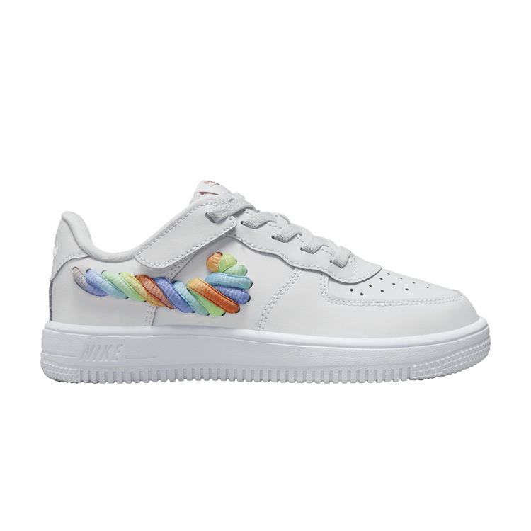 Buy Force 1 Low LV8 EasyOn PS Rainbow Lace Swoosh FN4890 100 GOAT CA
