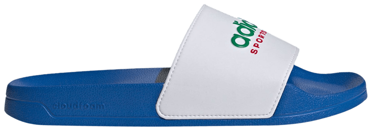 Adidas Adilette Shower Slides Bright Royal White