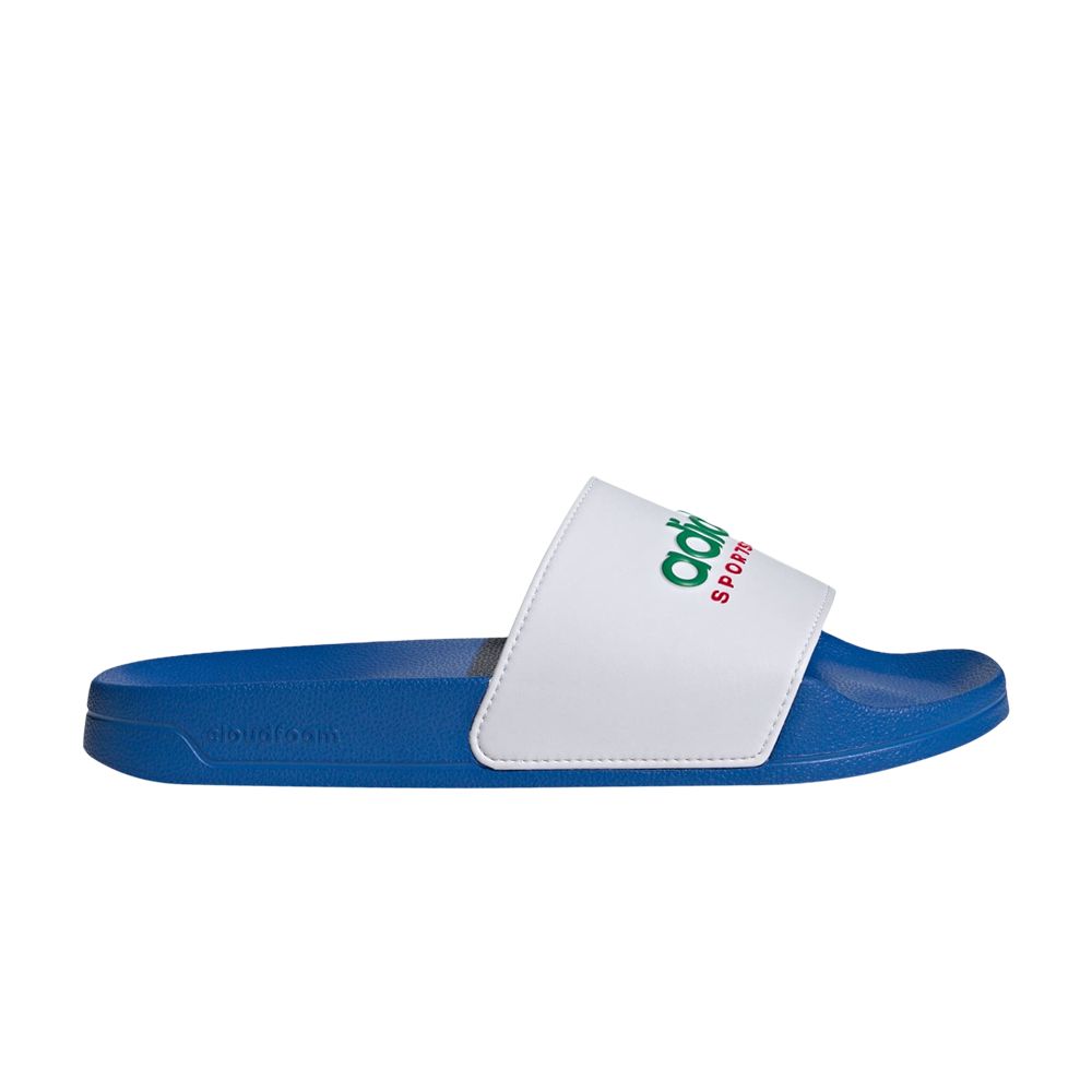 Pre-owned Adidas Originals Adilette Shower Slides 'bright Royal White'
