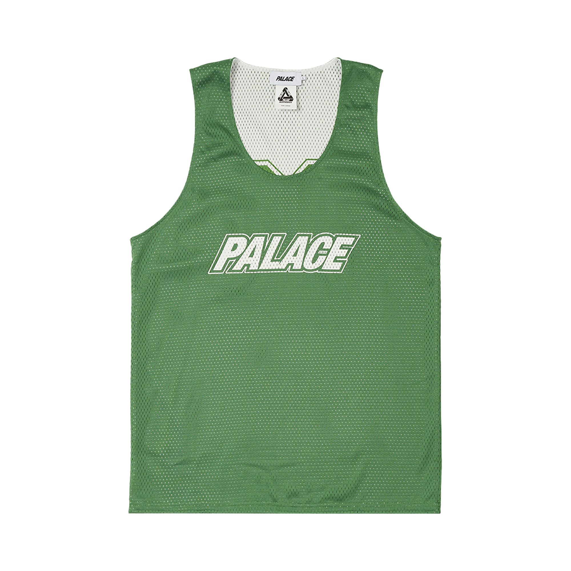 Pre-owned Palace Mesh Reverso Border Vest 'green' | Men's Size Xl