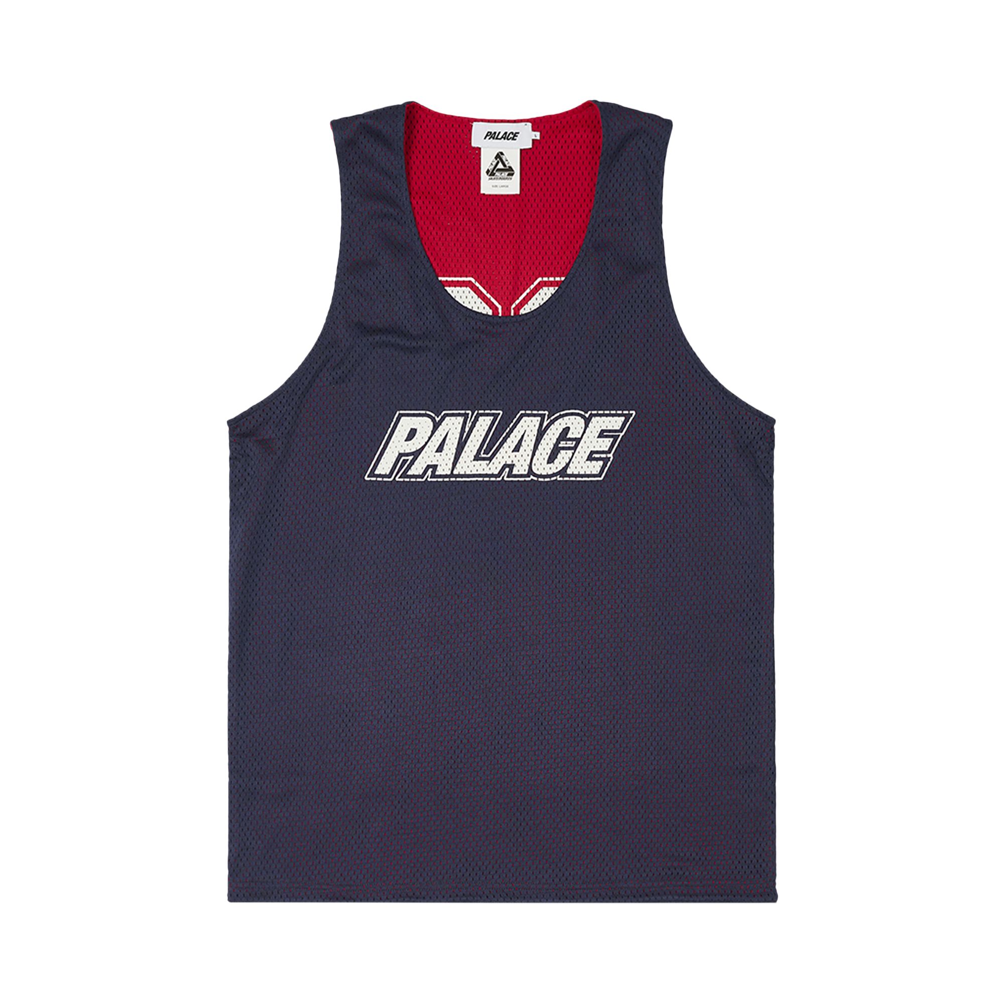 Palace Mesh Reverso Border Vest 'Navy' | Blue | Men's Size XL