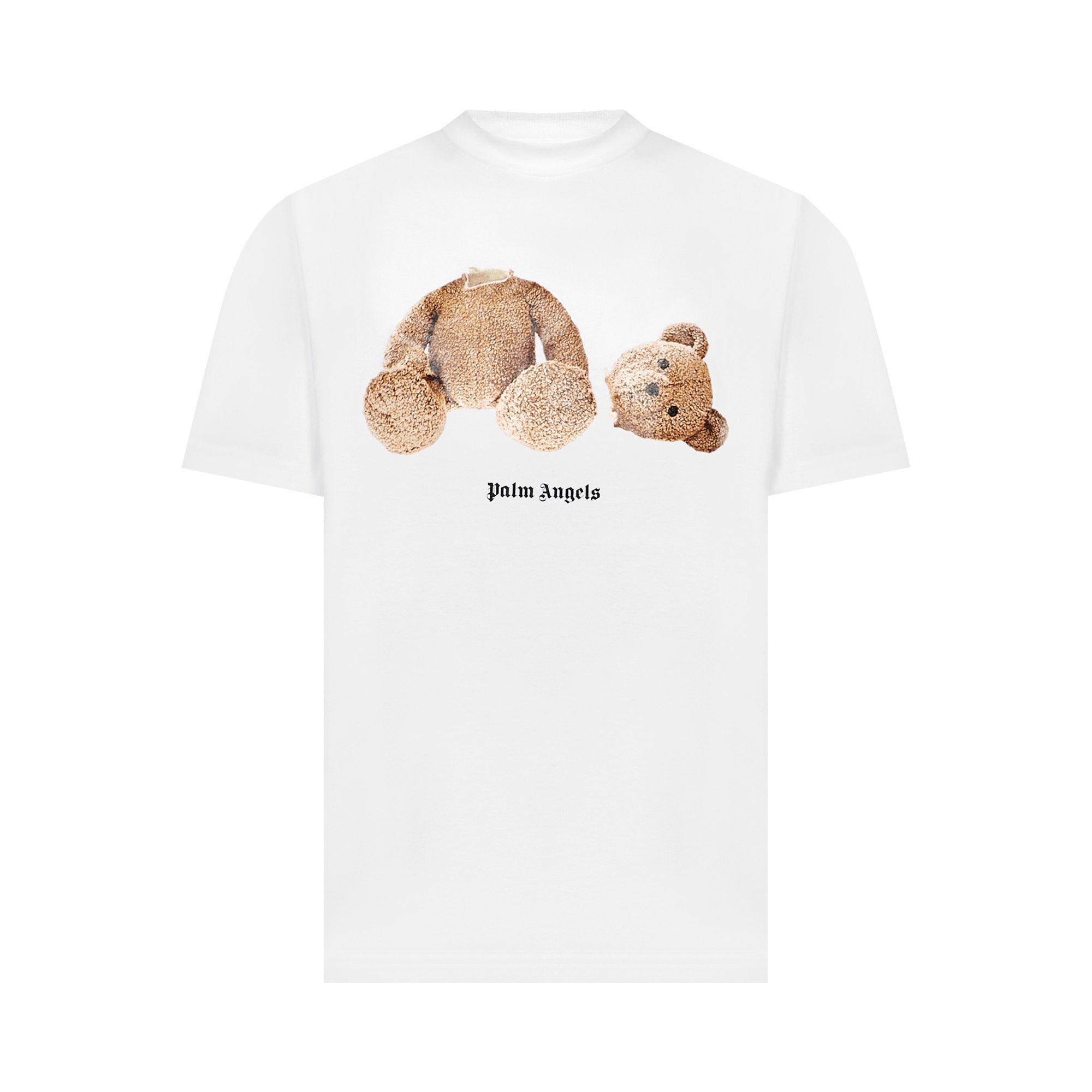 Click to view more detailed imagery on our partner's website Pre-owned Palm Angels Bear Classic Tee 'white/brown'