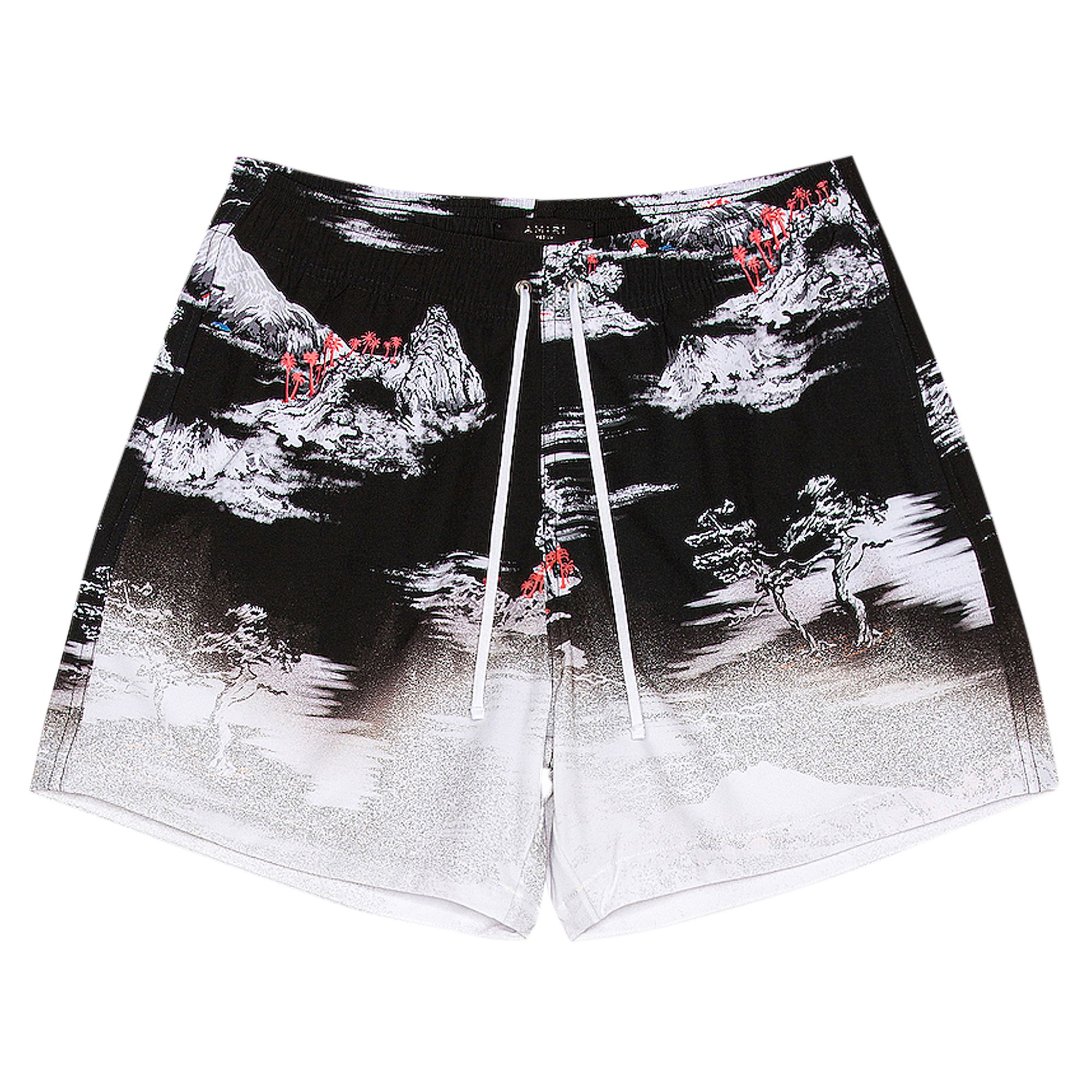 Pre-owned Amiri Aloha Beach Cabana Short 'black' | Men's Size L