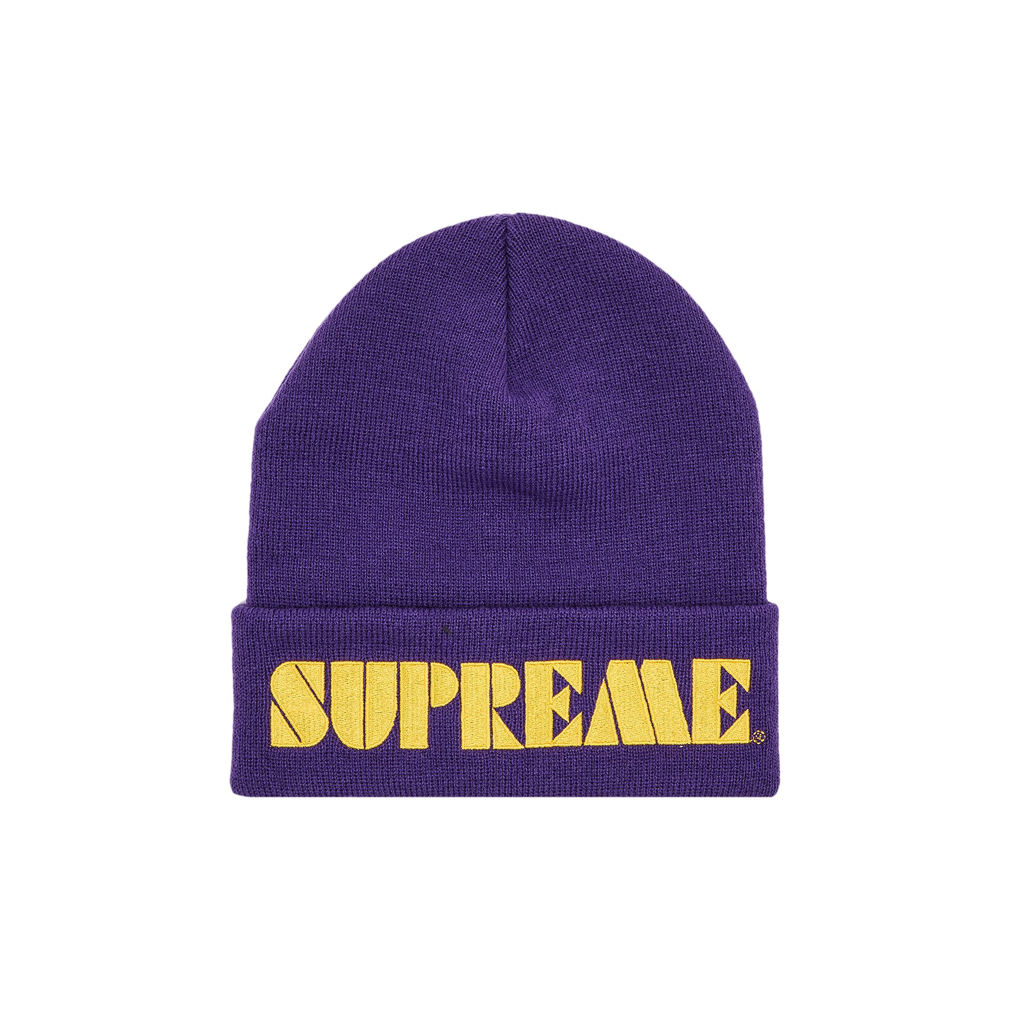 Supreme Stencil Beanie 'Purple' | Men's Size Onesize