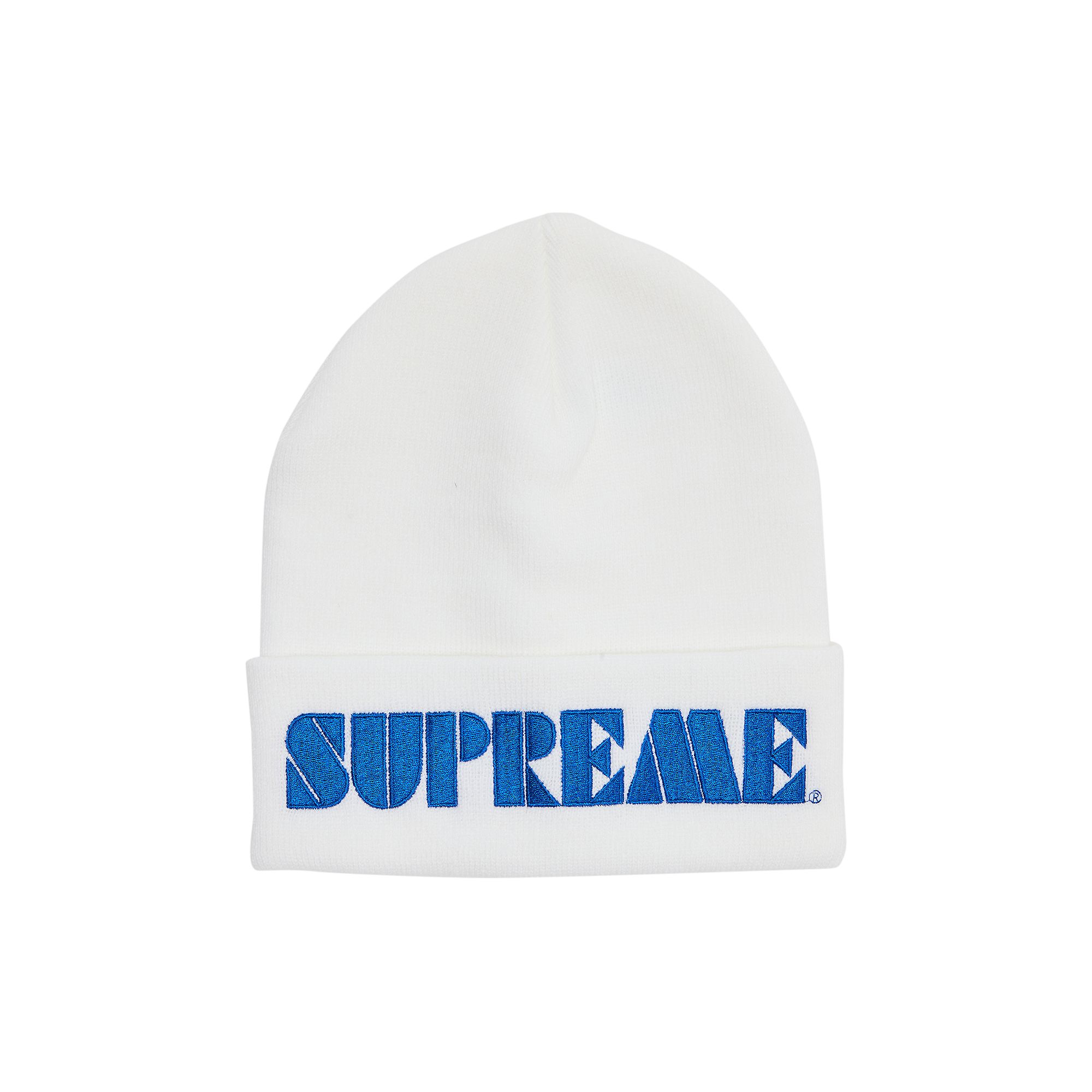 Supreme Stencil Beanie 'White' | Men's Size Onesize