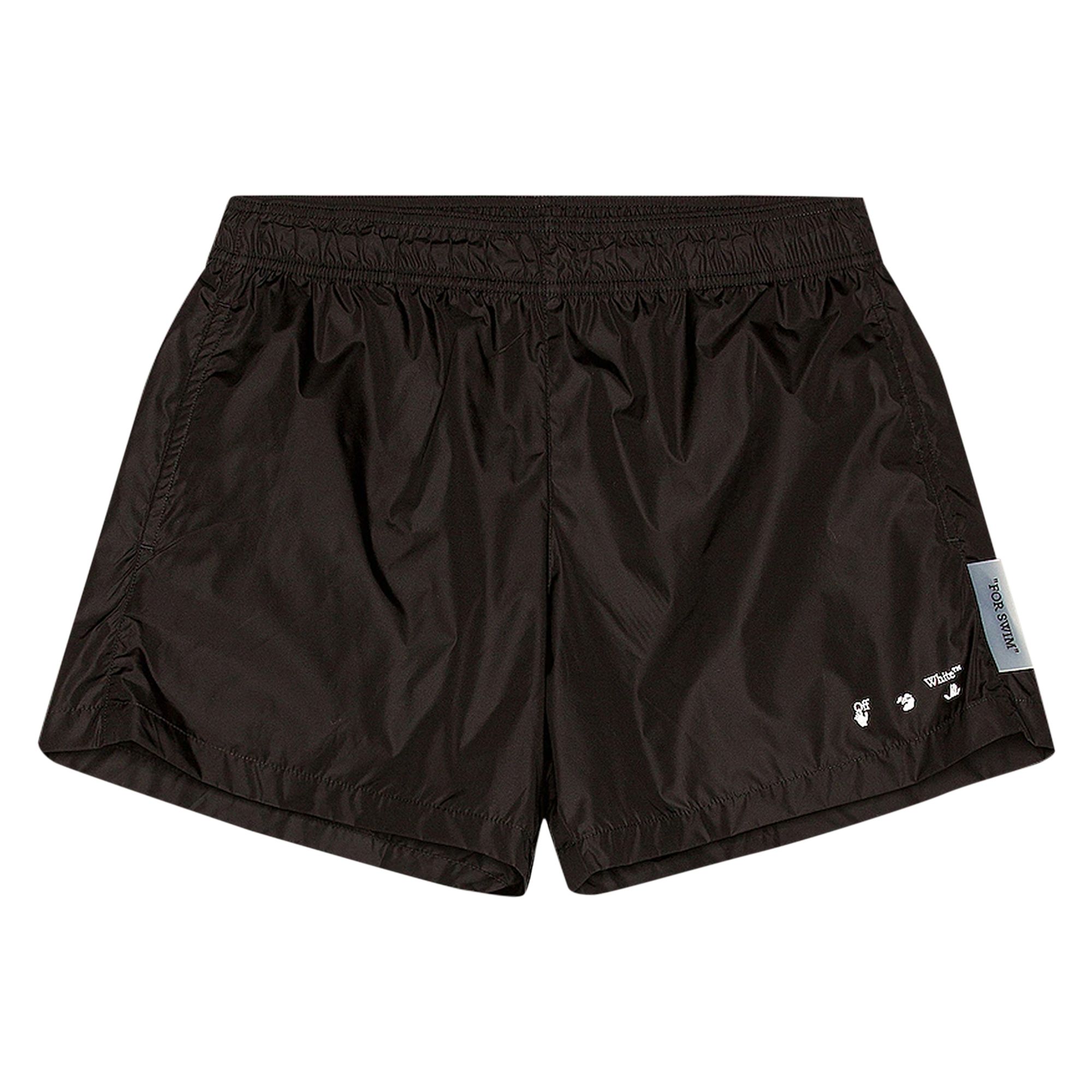 Off-White Logo Swimshorts 'Black/White' | Men's Size XL