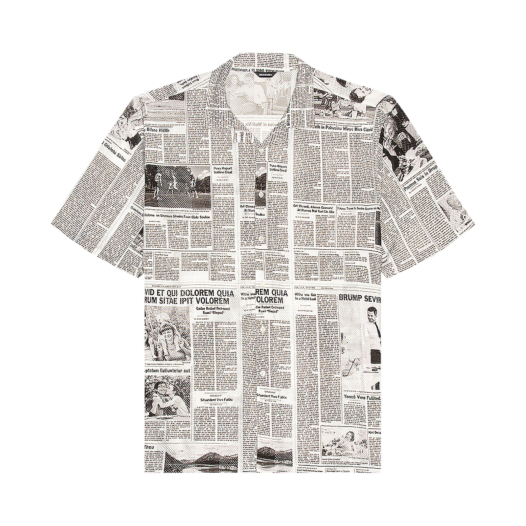 Pre-owned Balenciaga Sports Shirt 'white/black' | Men's Size 38