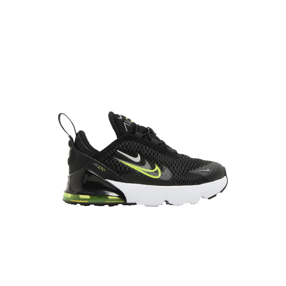 Pre-owned Nike Air Max 270 Td 'multi-swoosh - Black Volt' | Infant Size 6