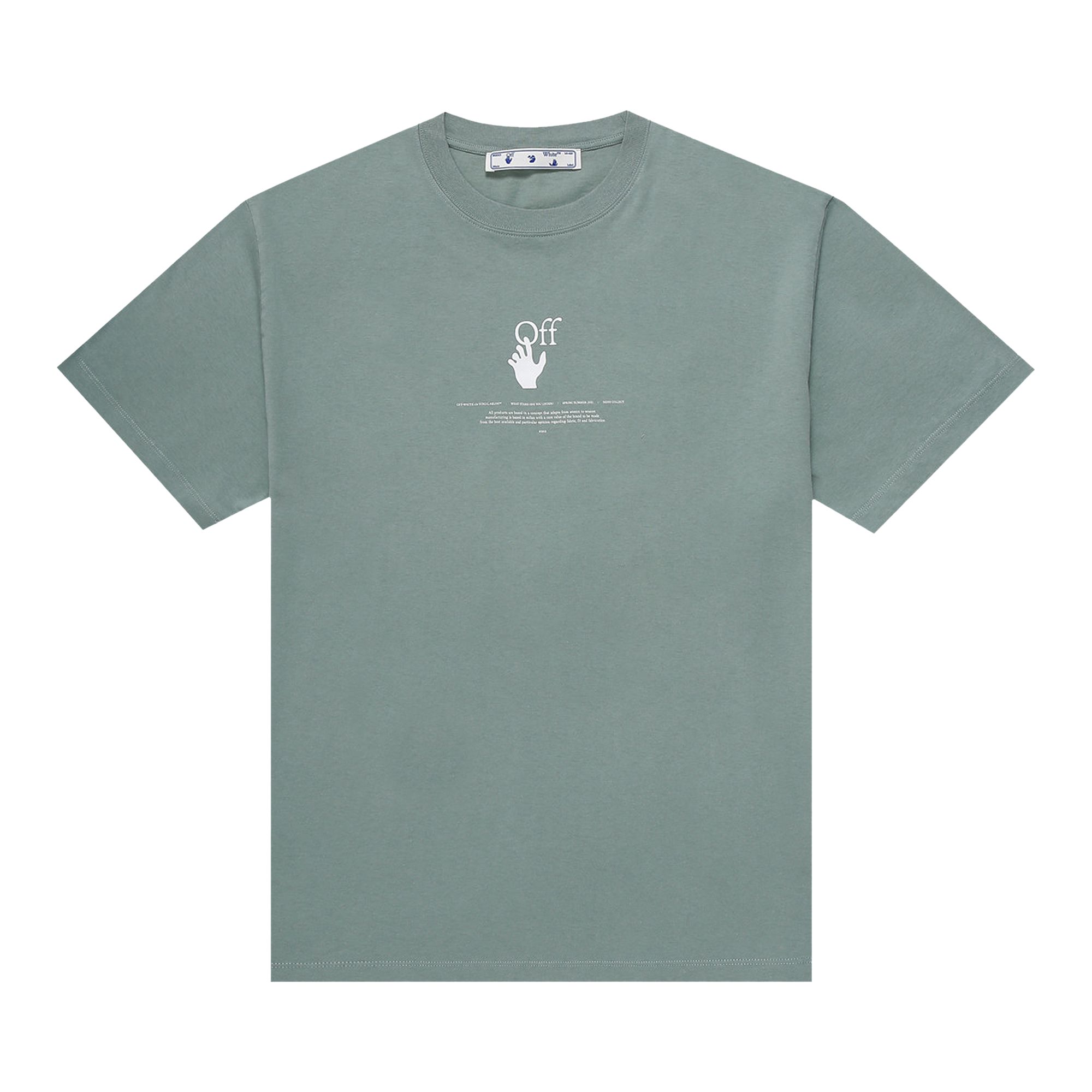 Off-White Logo T-Shirt 'Green' | Men's Size M