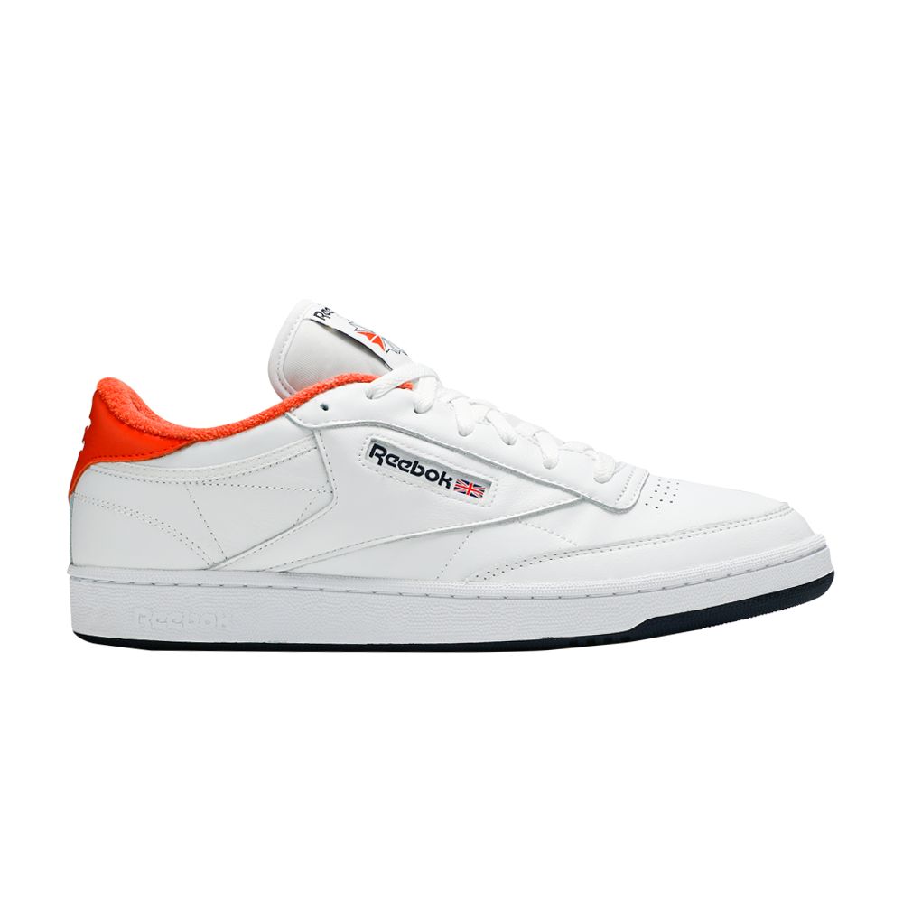 Reebok Eric Emanuel x Club C 85 'Energy Orange' | White | Men's Size 9.5