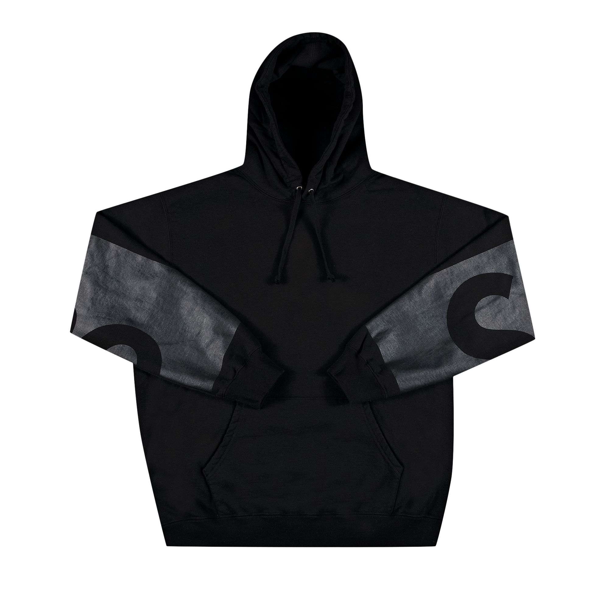 Supreme Big Logo Hooded Sweatshirt 'Black' | Men's Size L