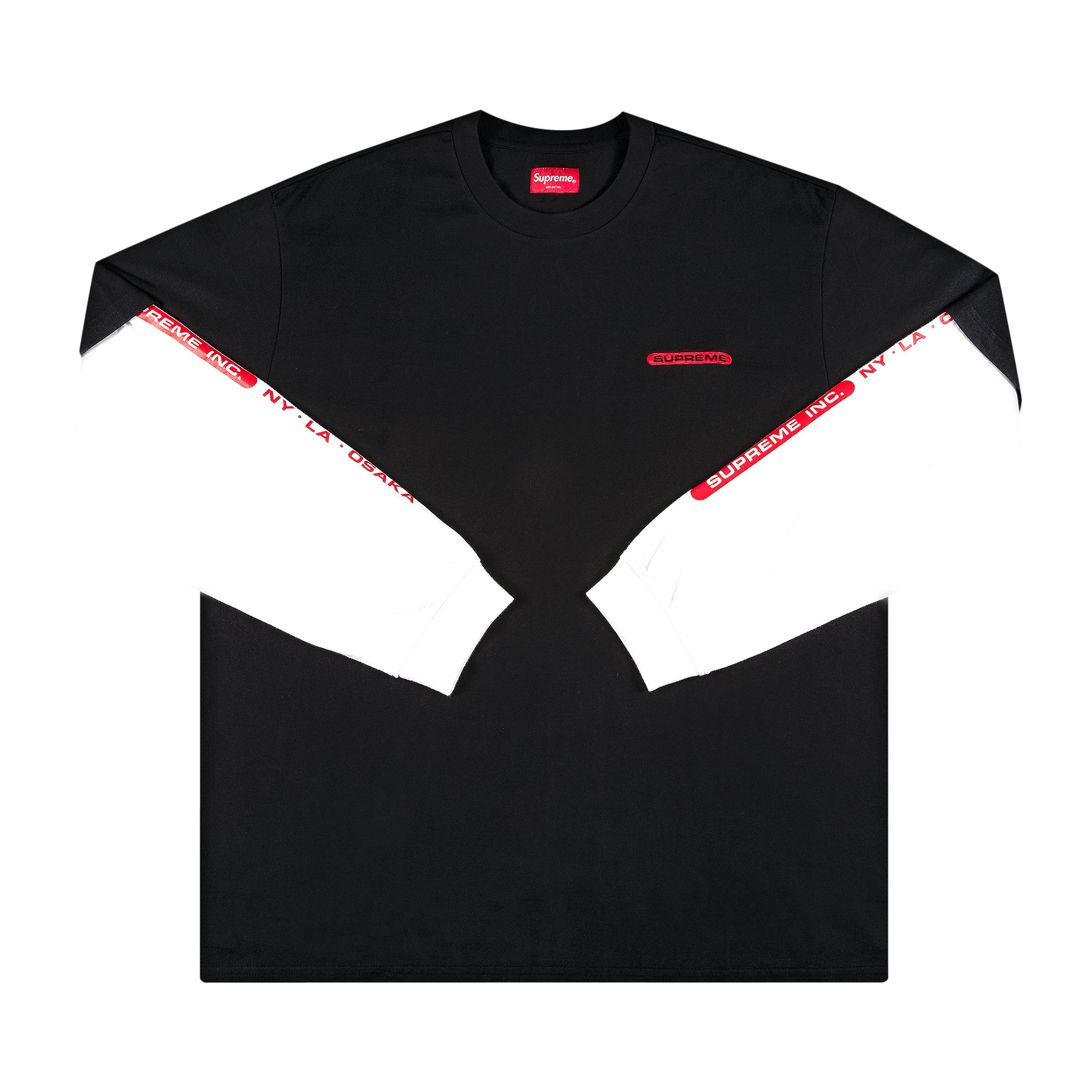 Supreme Inc. Paneled Long-Sleeve Top 'Black' | Men's Size S