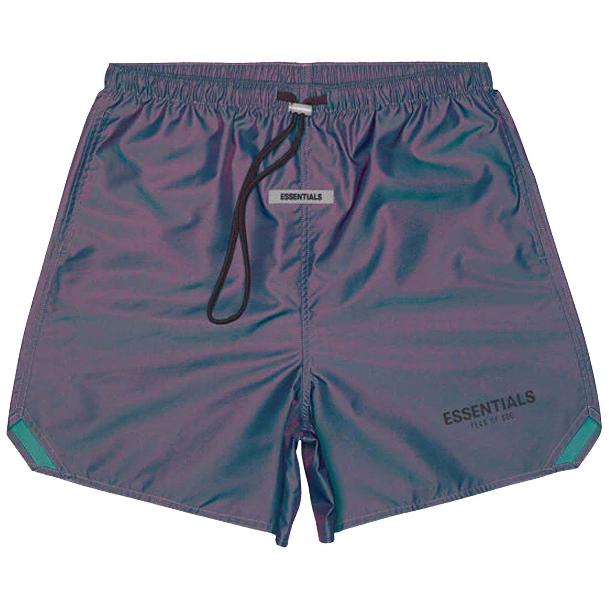 Fear of God Essentials Iridescent Nylon Running Shorts 'Multicolor' | Multi-Color | Men's Size XS