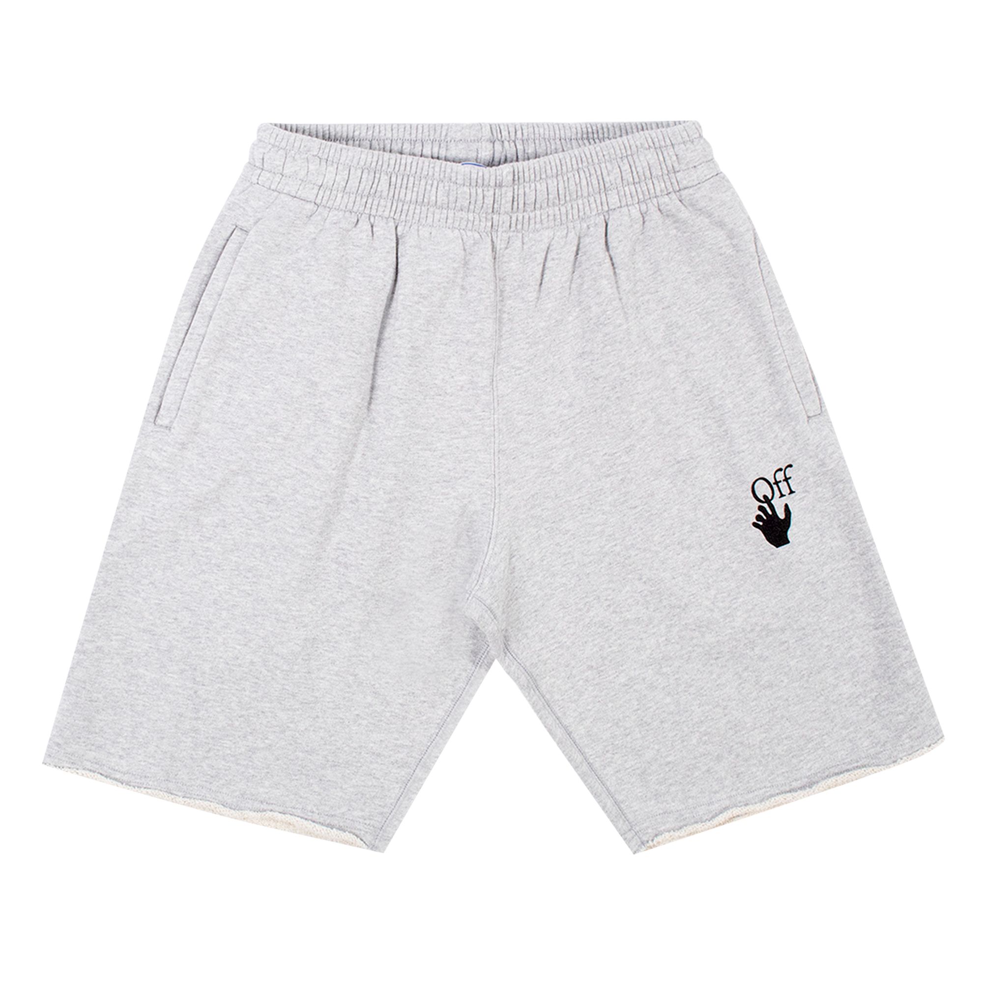 Off-White Marker Sweatshorts 'Melange Grey/Red' | Men's Size S