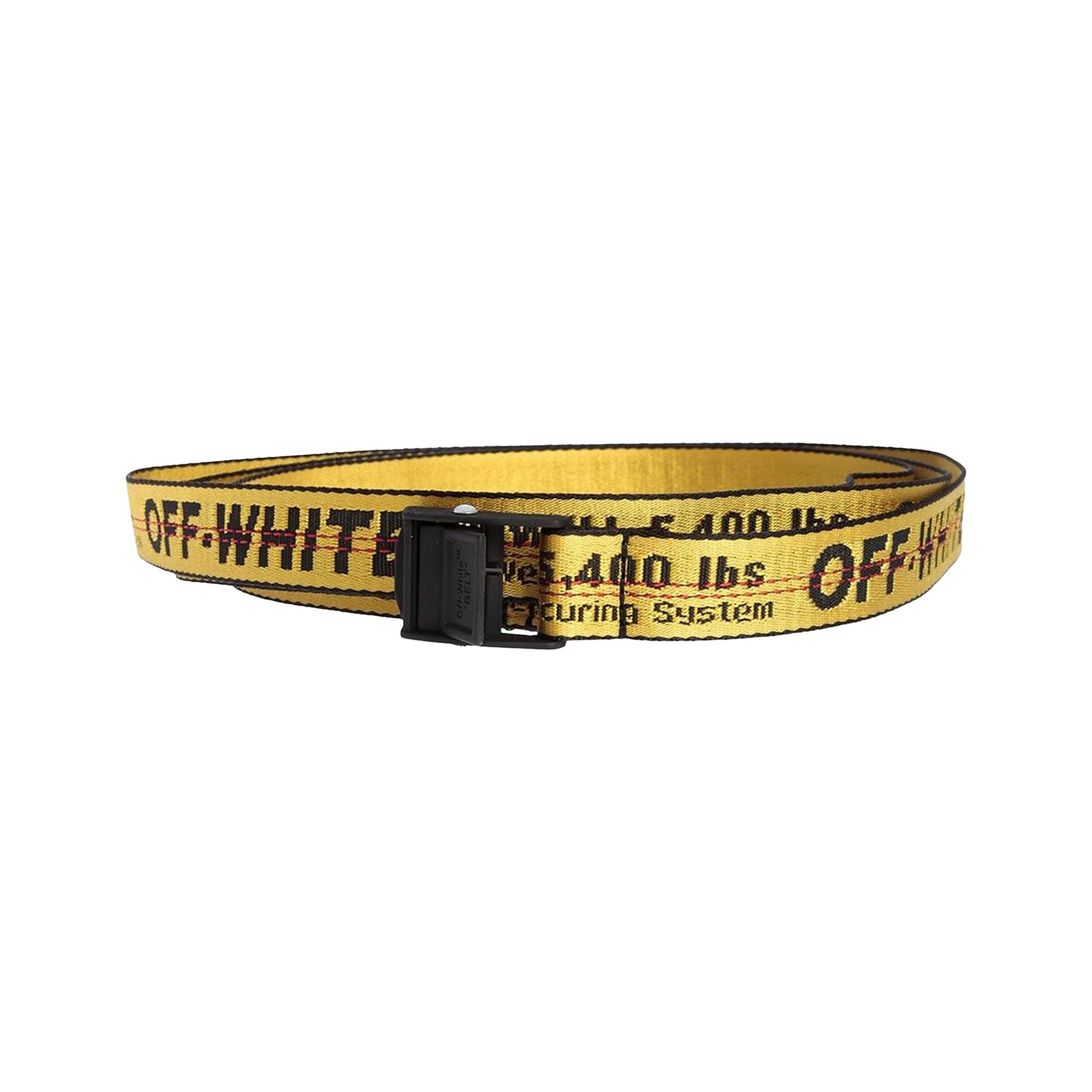 Off-White Mini Industrial Belt 'Yellow/Black' | Men's Size Onesize
