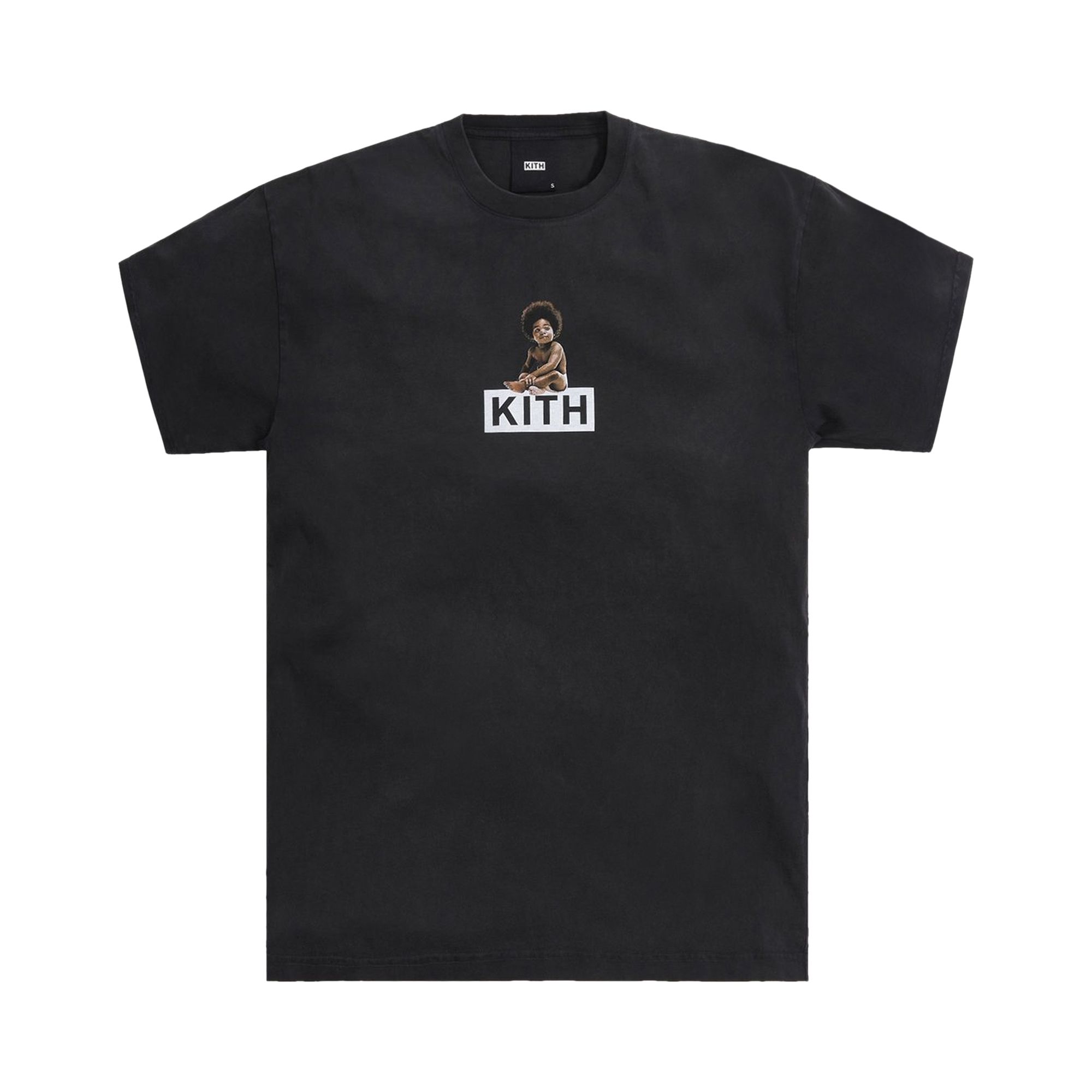 Kith For The Notorious B.I.G Ready To Die Classic Logo Vintage Tee 'Black' | Men's Size S