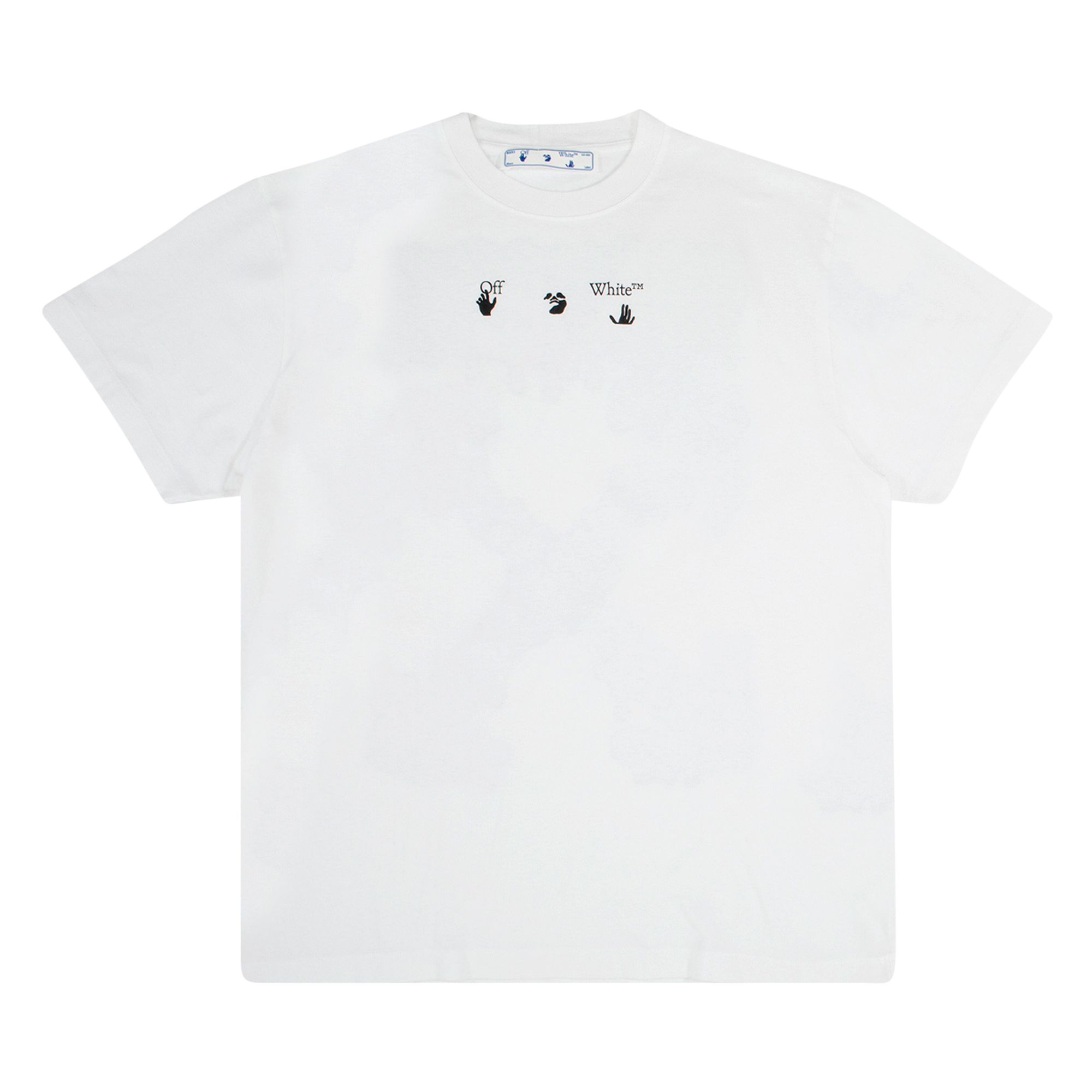 Off-White Marker Short-Sleeve Over Tee 'White/Blue' | Men's Size M
