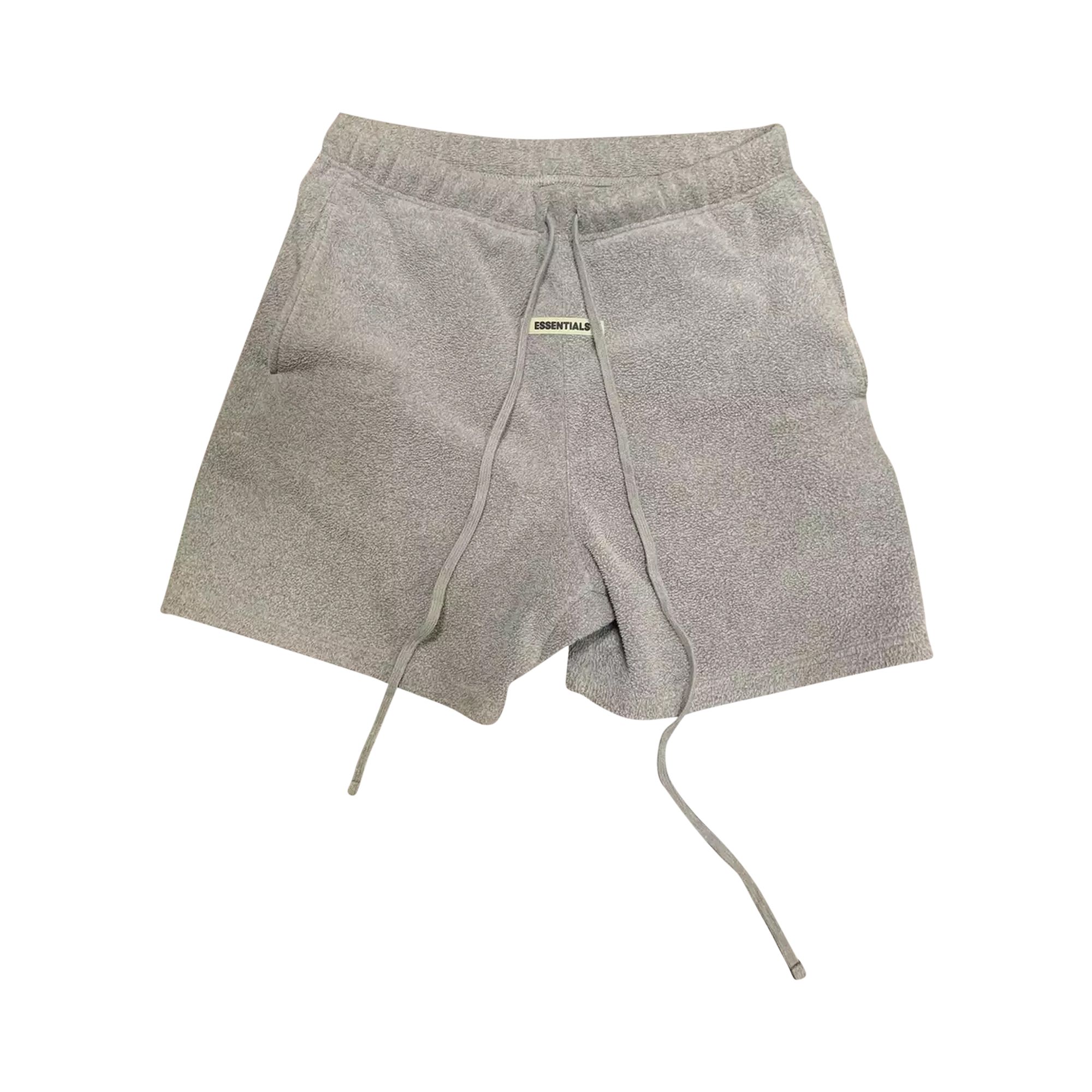 Pre-owned Essentials Fear Of God Polar Fleece Sweat Shorts 'charcoal' | Grey | Men's Size M