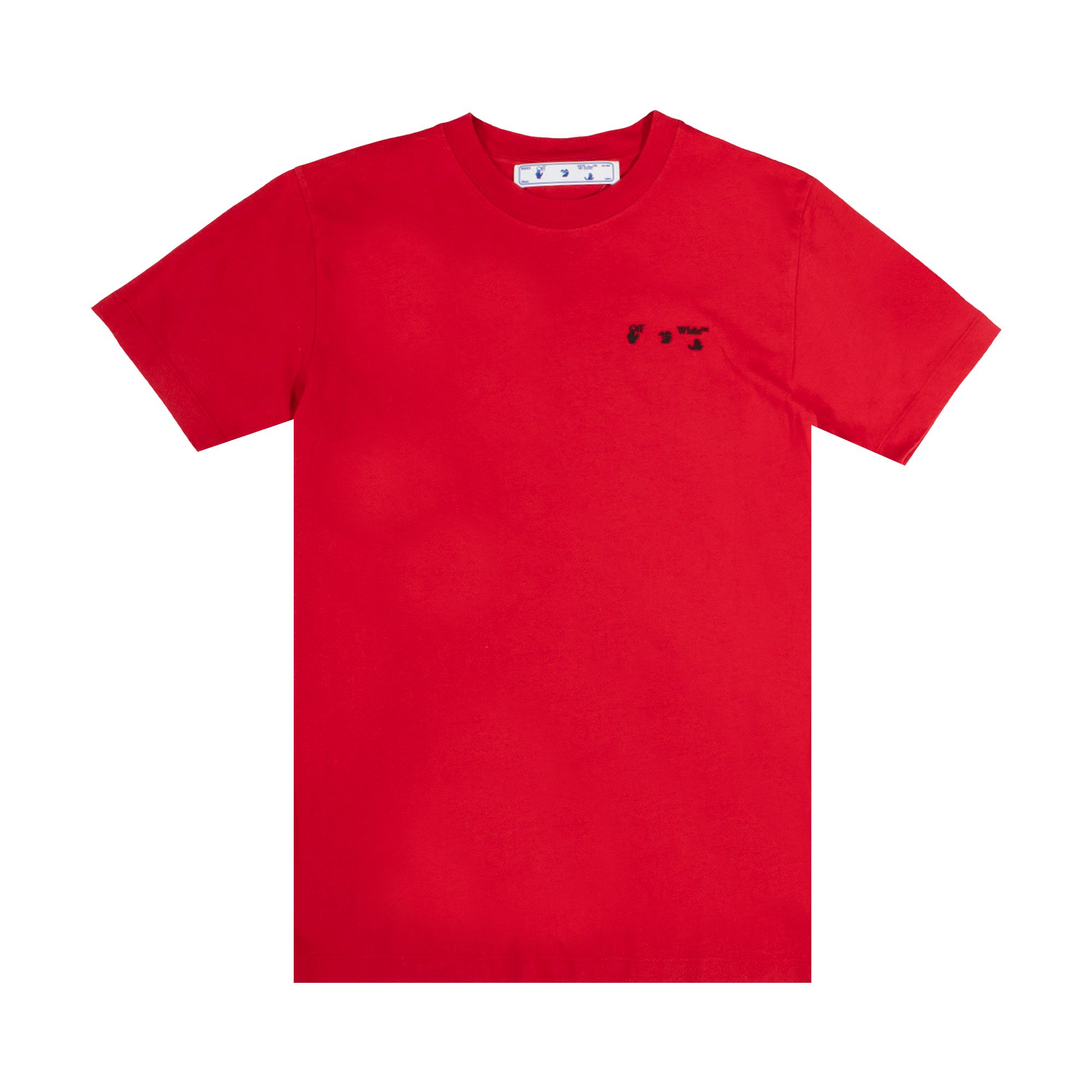 Off-White Logo Slim Tee 'Red/Black' | Men's Size L