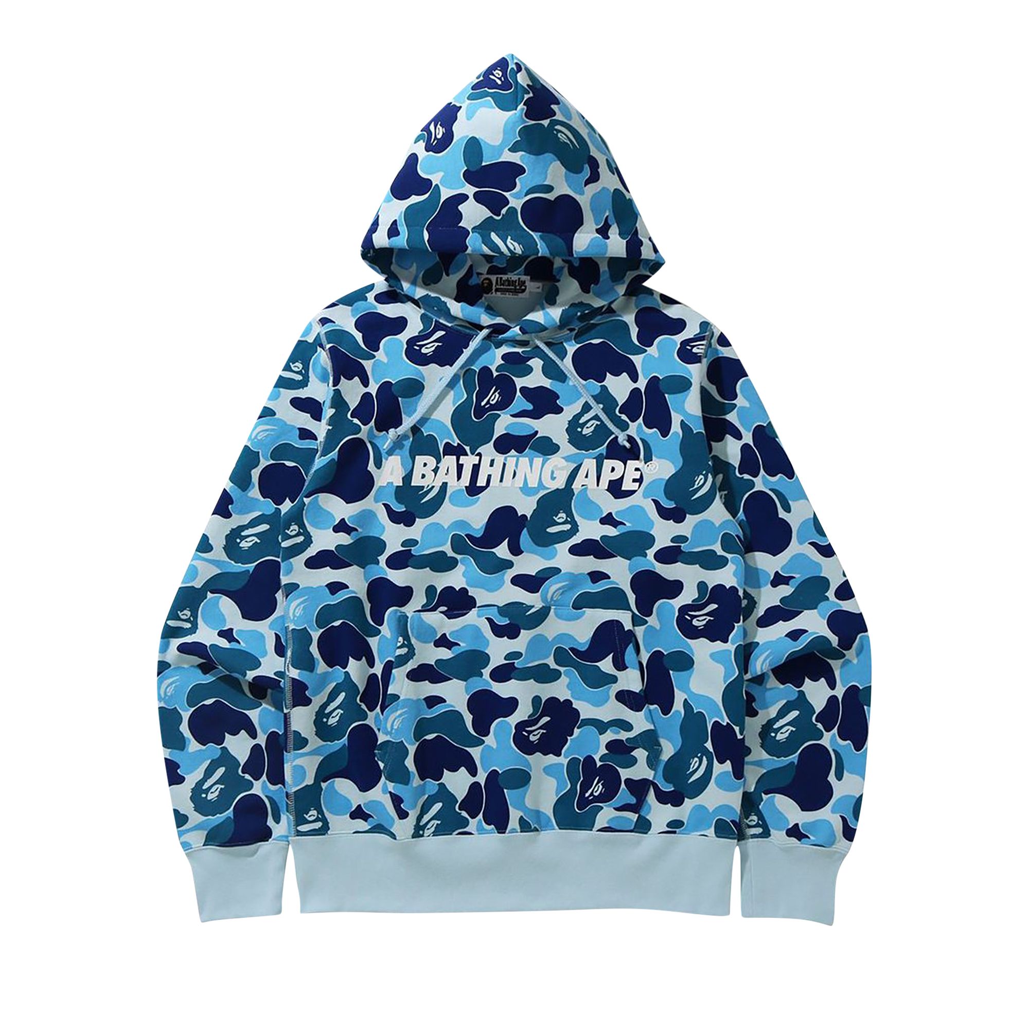 Bape ABC Camo Pullover Hoodie 'Blue' | Men's Size S