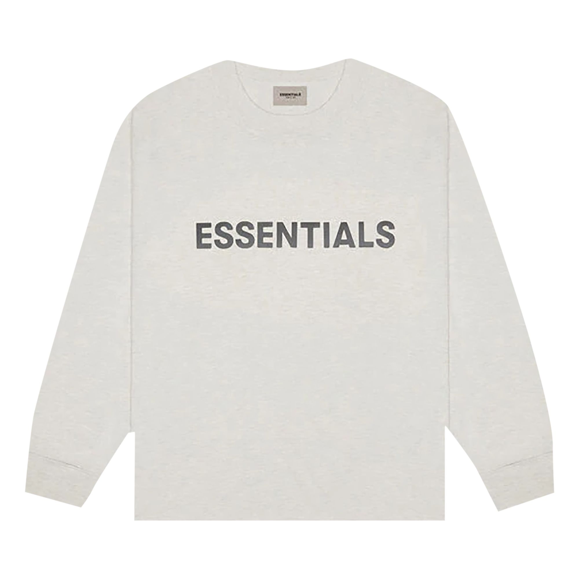 Fear of God Essentials Long-Sleeve T-Shirt 'Oatmeal' | Cream | Men's Size S