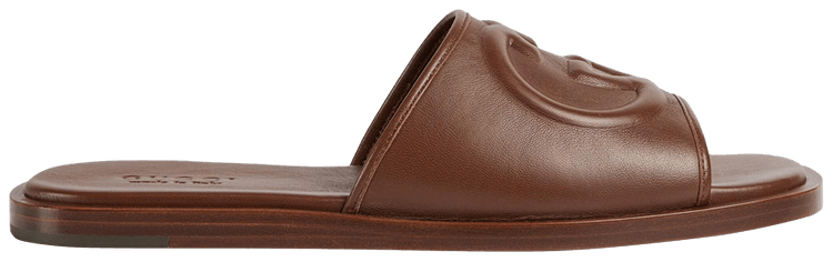 Gucci Slide Sandal Interlocking G   Olivier Brown