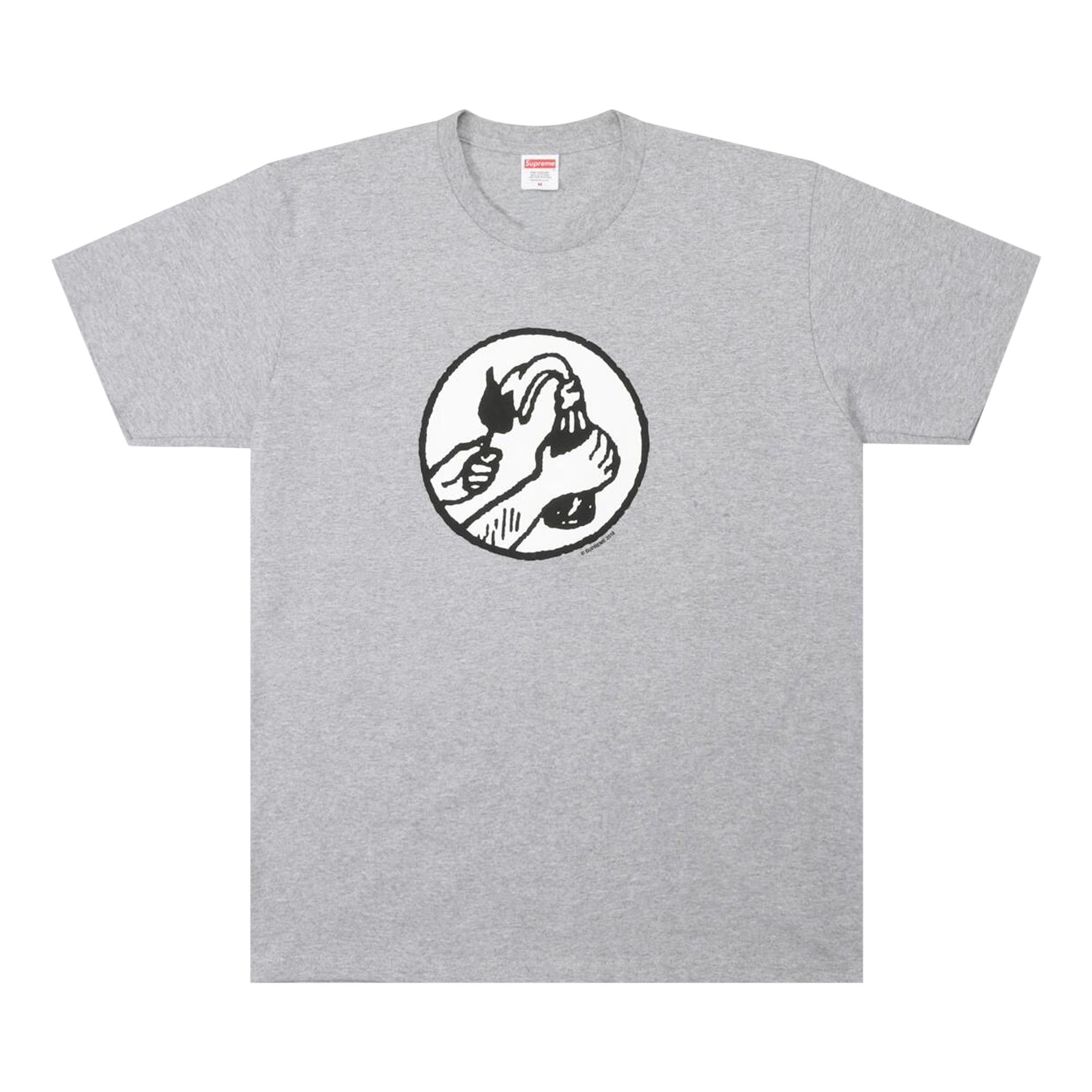 Pre-owned Supreme Molotov Tee 'heather Grey' | Men's Size Xl In Gray
