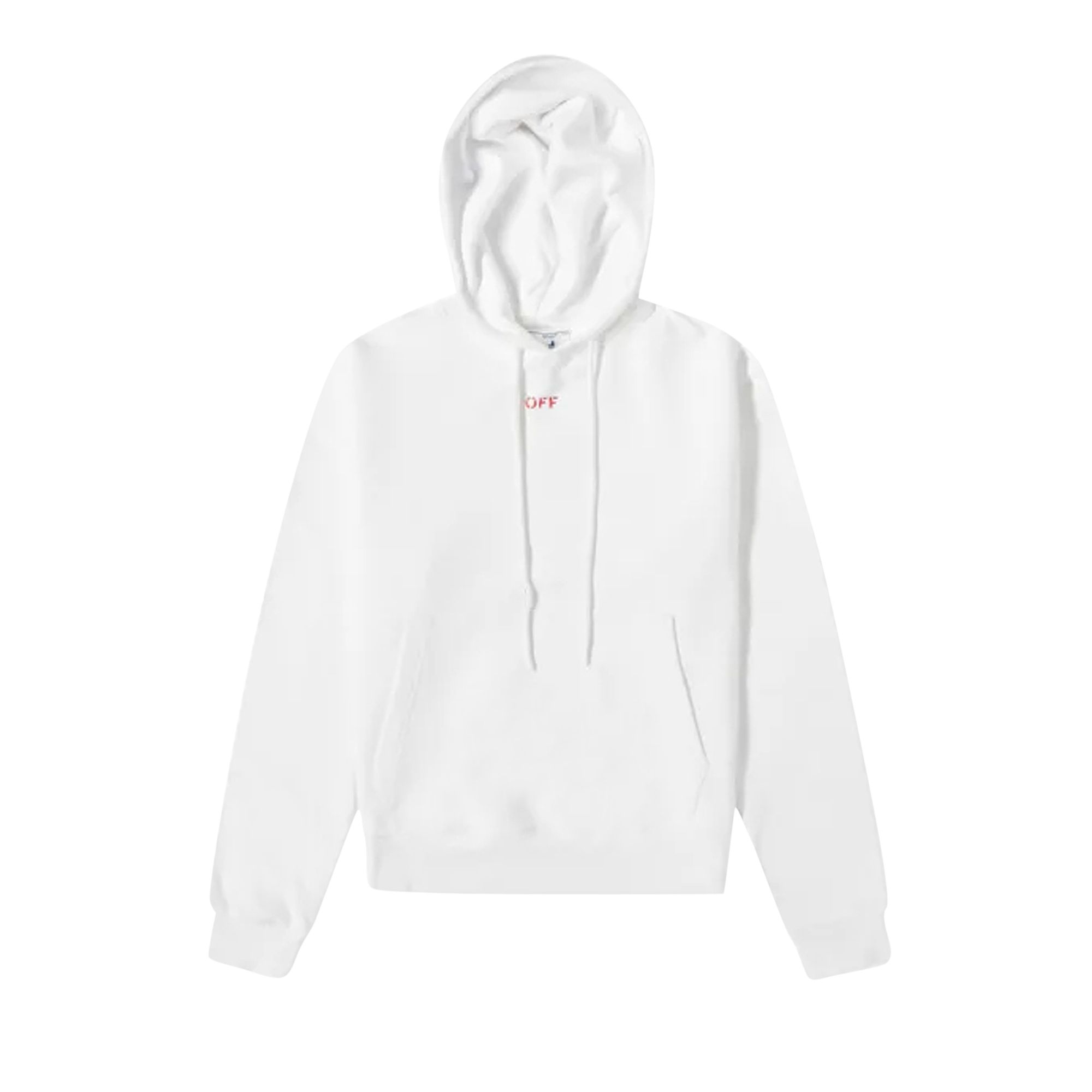 Off-White Stencil Arrows Hoodie 'White' | Men's Size S
