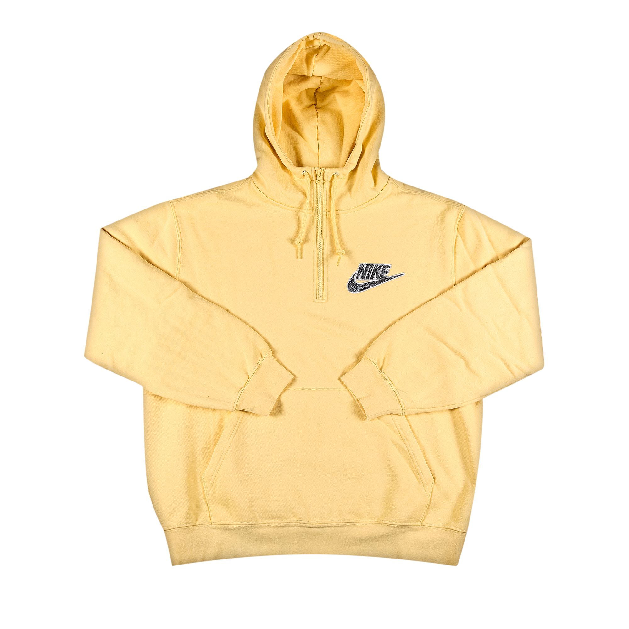 Supreme x Nike Half Zip Hooded Sweatshirt 'Pale Yellow' | Men's Size S